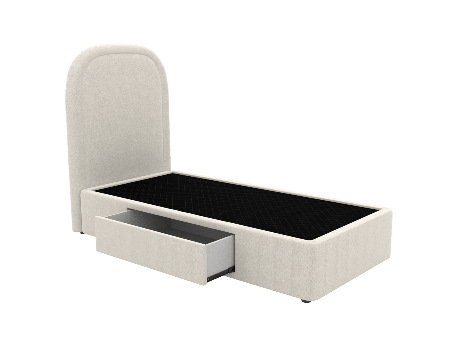 Libby Zenith Storage Drawer Kids Bed California Ivory color California Ivory