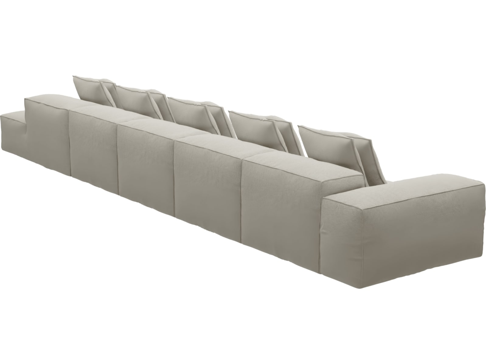 Riley Noa Desert Modular Sofa - 1x Arm, 4x Armless, 1x Right Terminal color Noa Desert