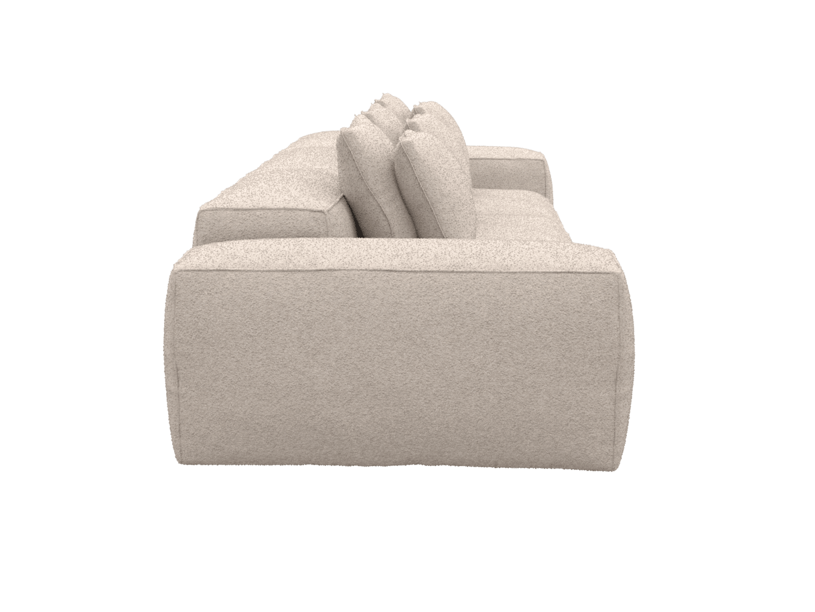 Riley Boucle Pumice 3 Seater Modular Sofa color Boucle Pumice