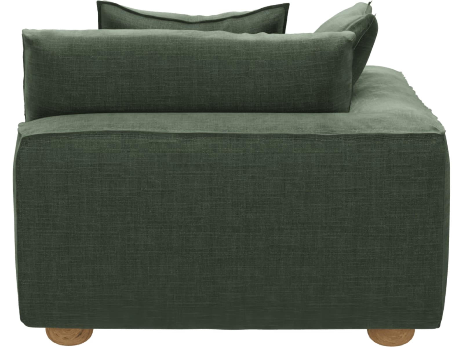 Tully Tribute Dark Jade Chaise Left Arm Facing Module color Tribute Dark Jade