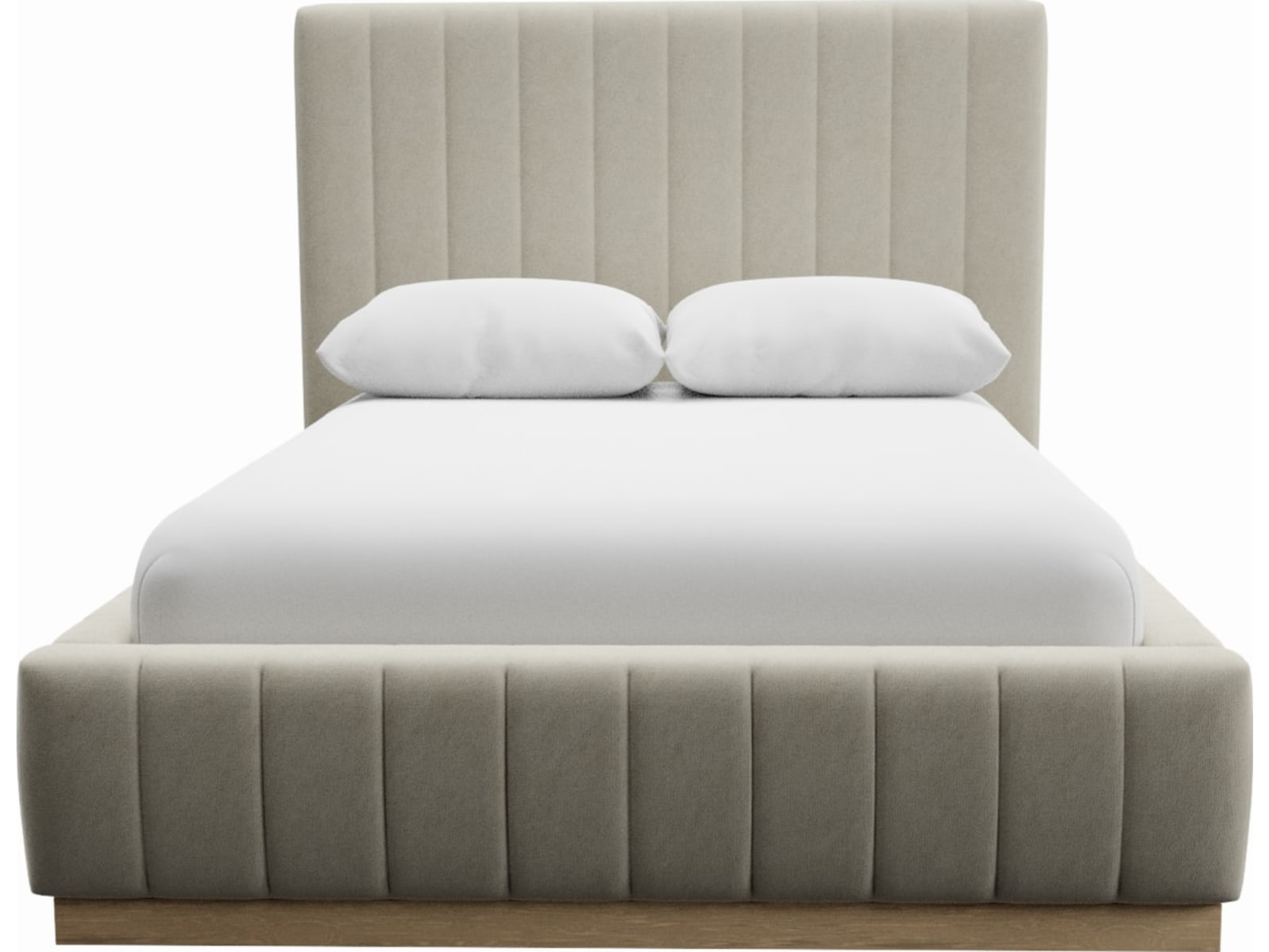 Brentwood Gas Lift Bed Muse Flax color Muse Flax