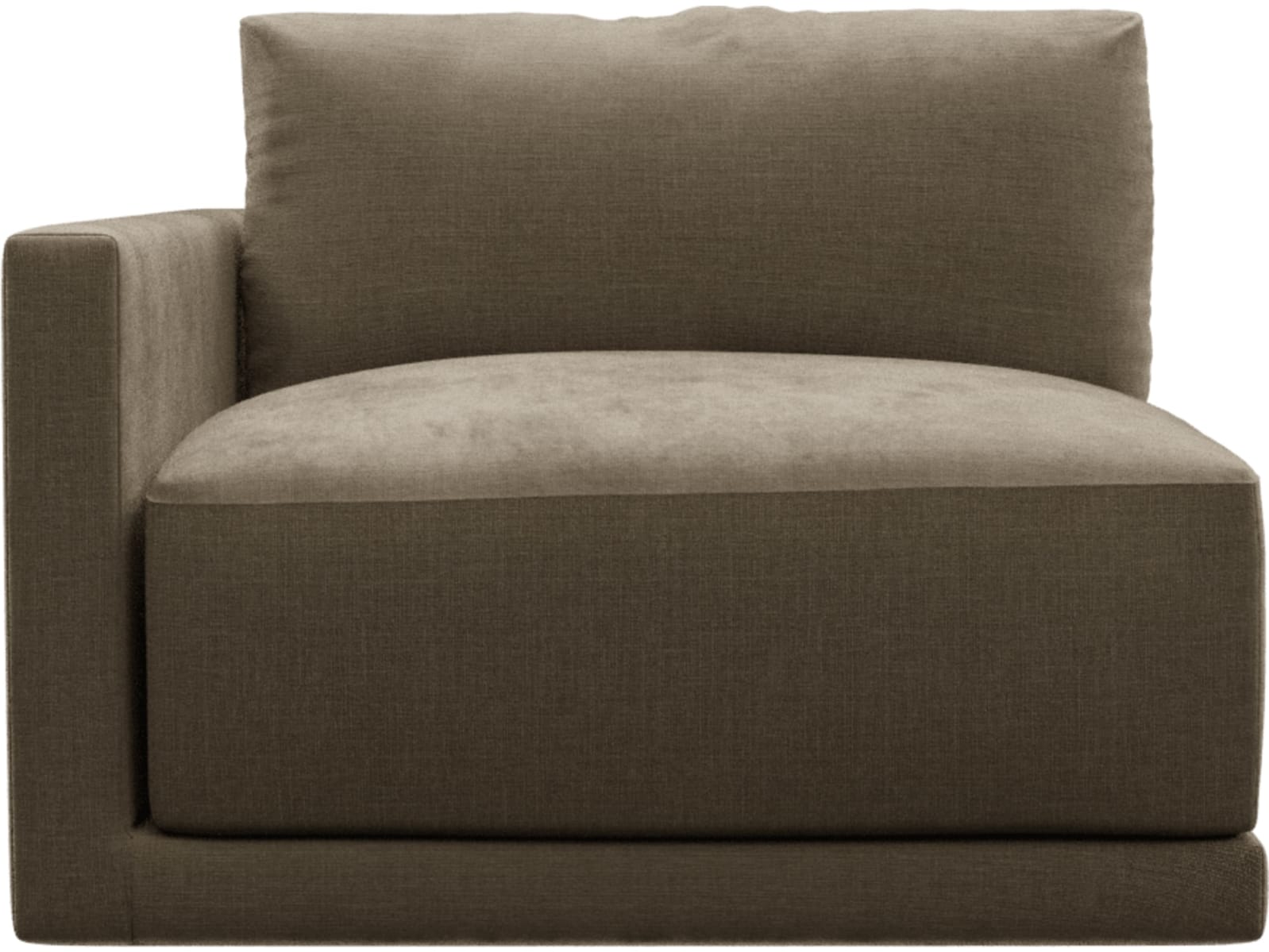 Haven Tribute Walnut Left Arm Facing Chair Sofa Module color Tribute Walnut