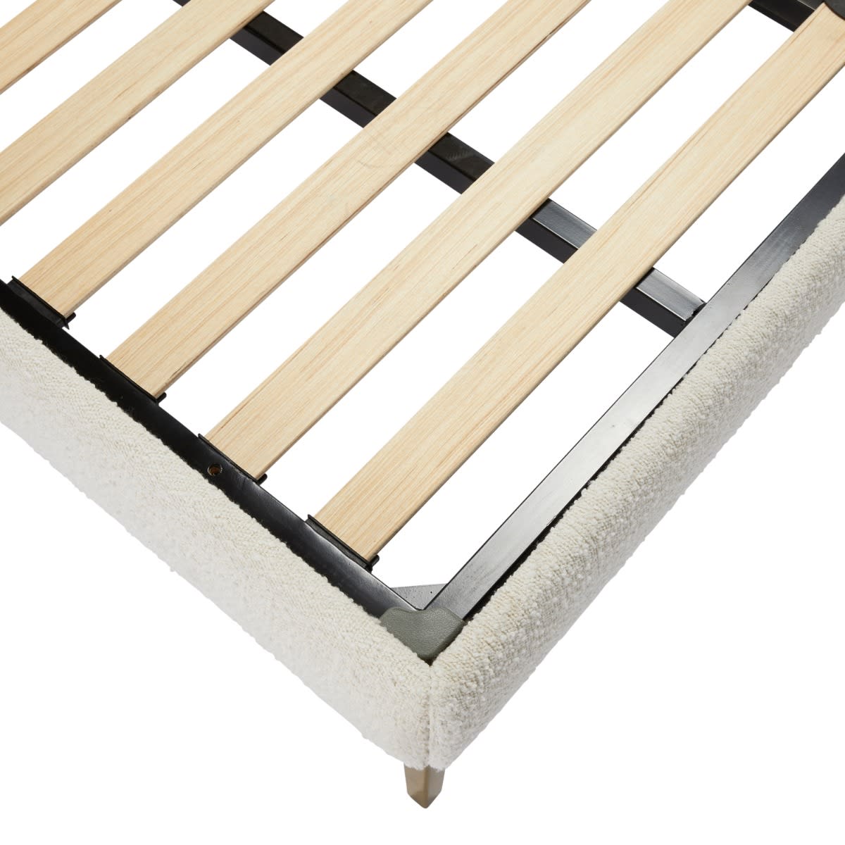 Lucia Bed Veneto Boucle Ivory Single color Ivory