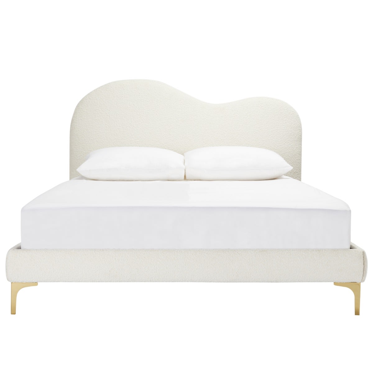 Lucia Bed Veneto Boucle Ivory Single color Ivory