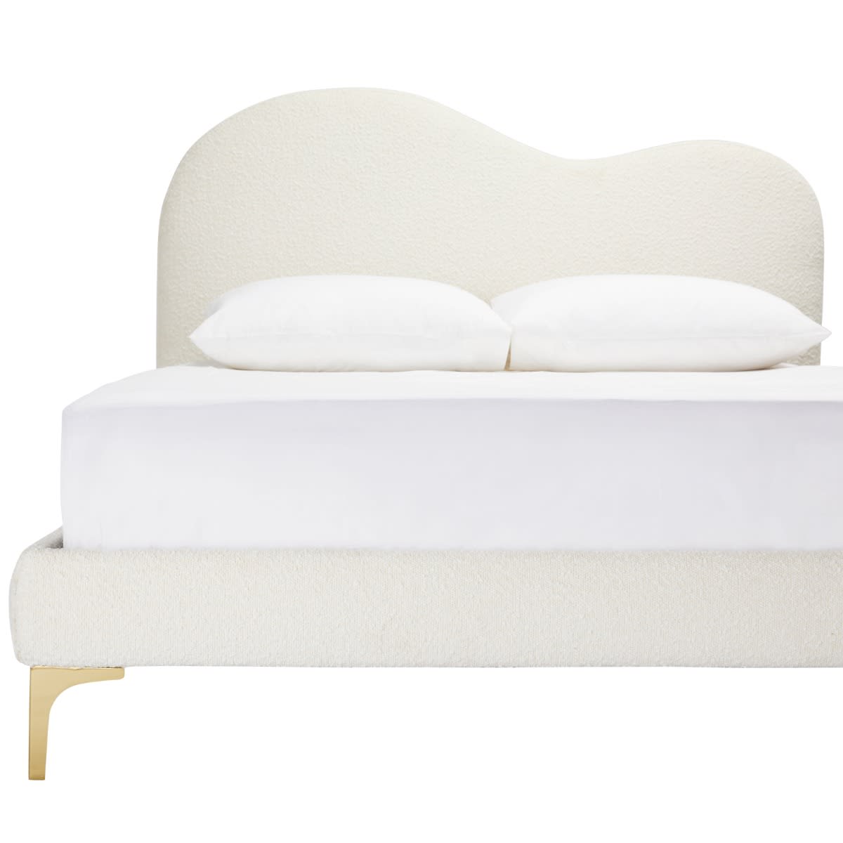 Lucia Bed Veneto Boucle Ivory Single color Ivory