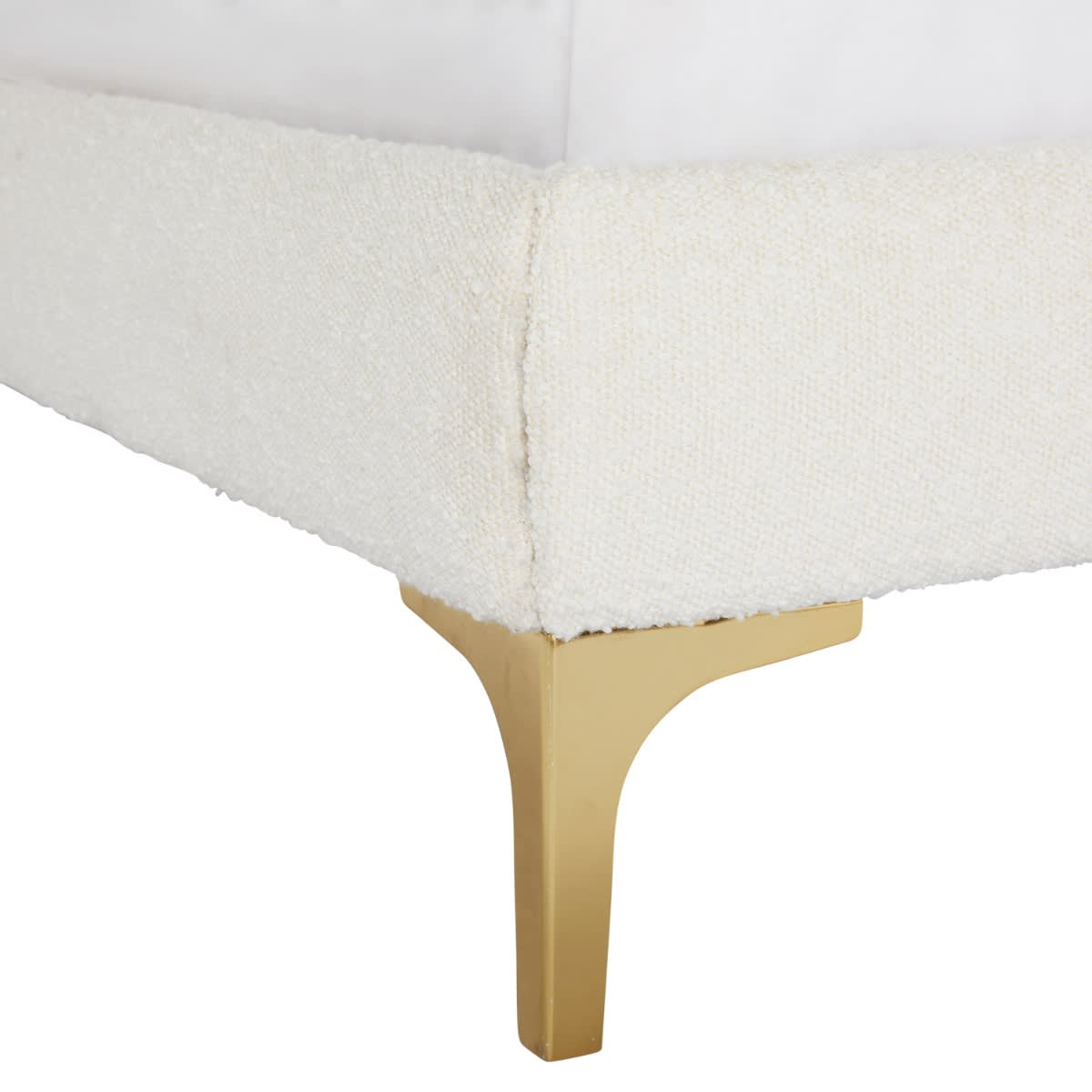 Lucia Bed Veneto Boucle Ivory Single color Ivory