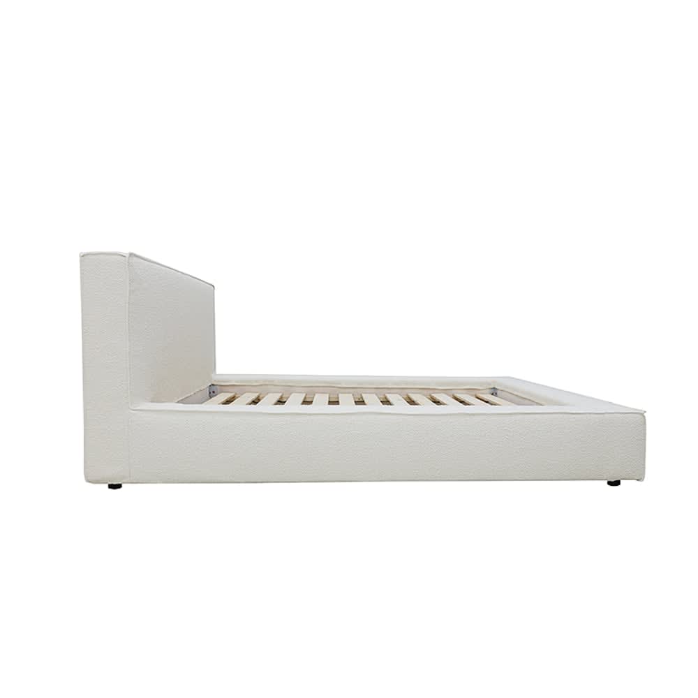 Riley Boucle Ivory Queen Bed Frame color Boucle Ivory