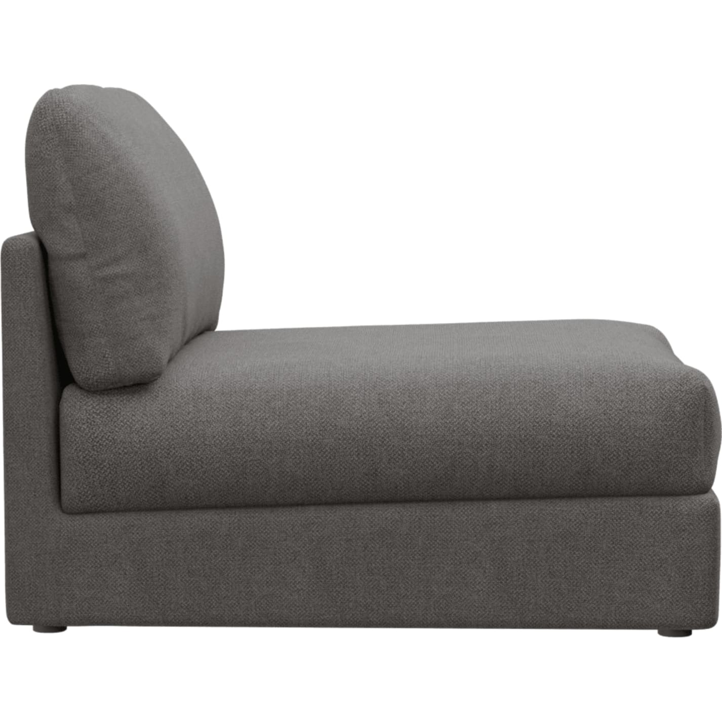 Finley California Slate Armless Sofa Chair Module color California Slate