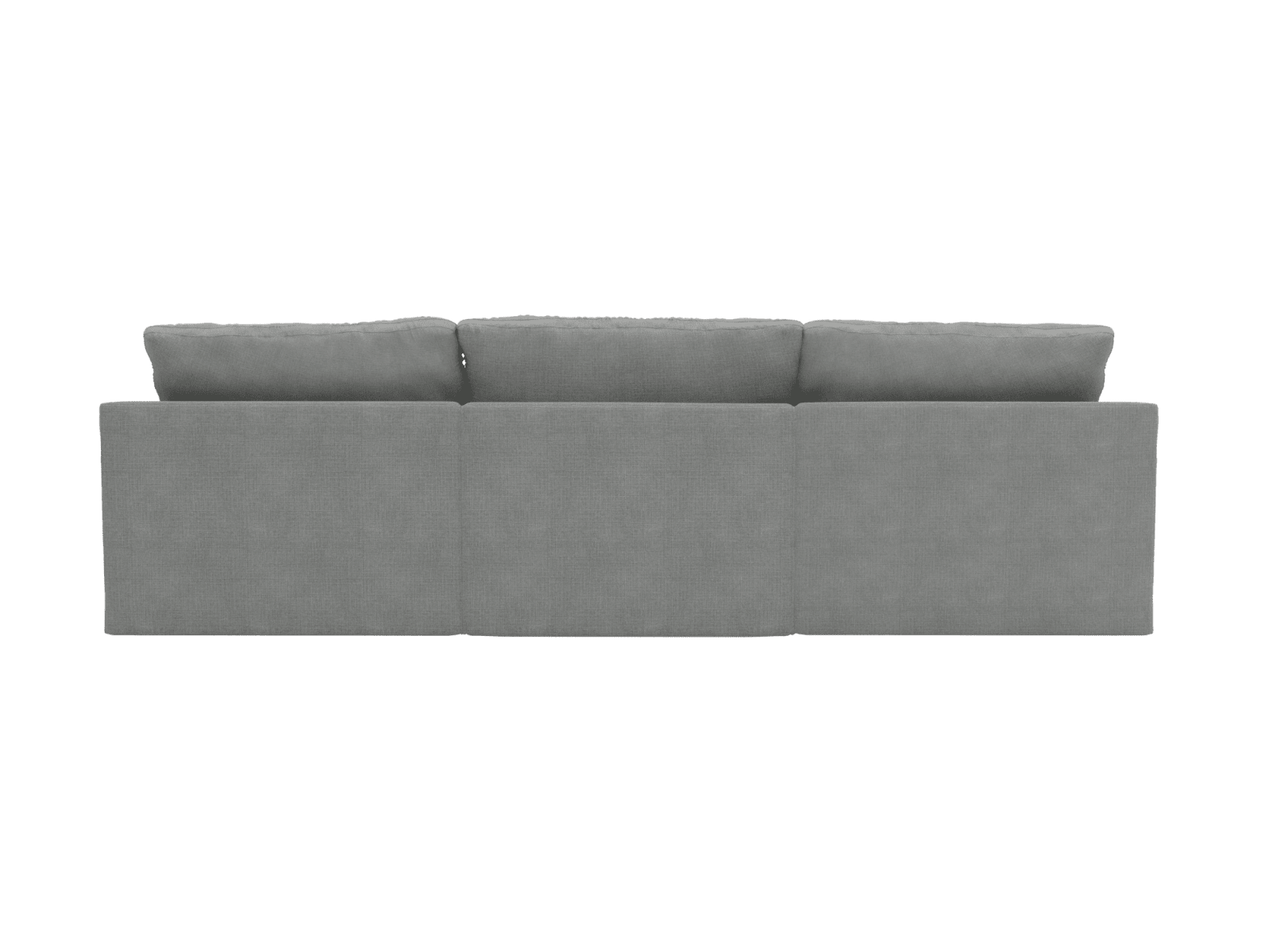 Retreat Toorak Pebble Chaise Sofa - 3 Seater color Toorak Pebble