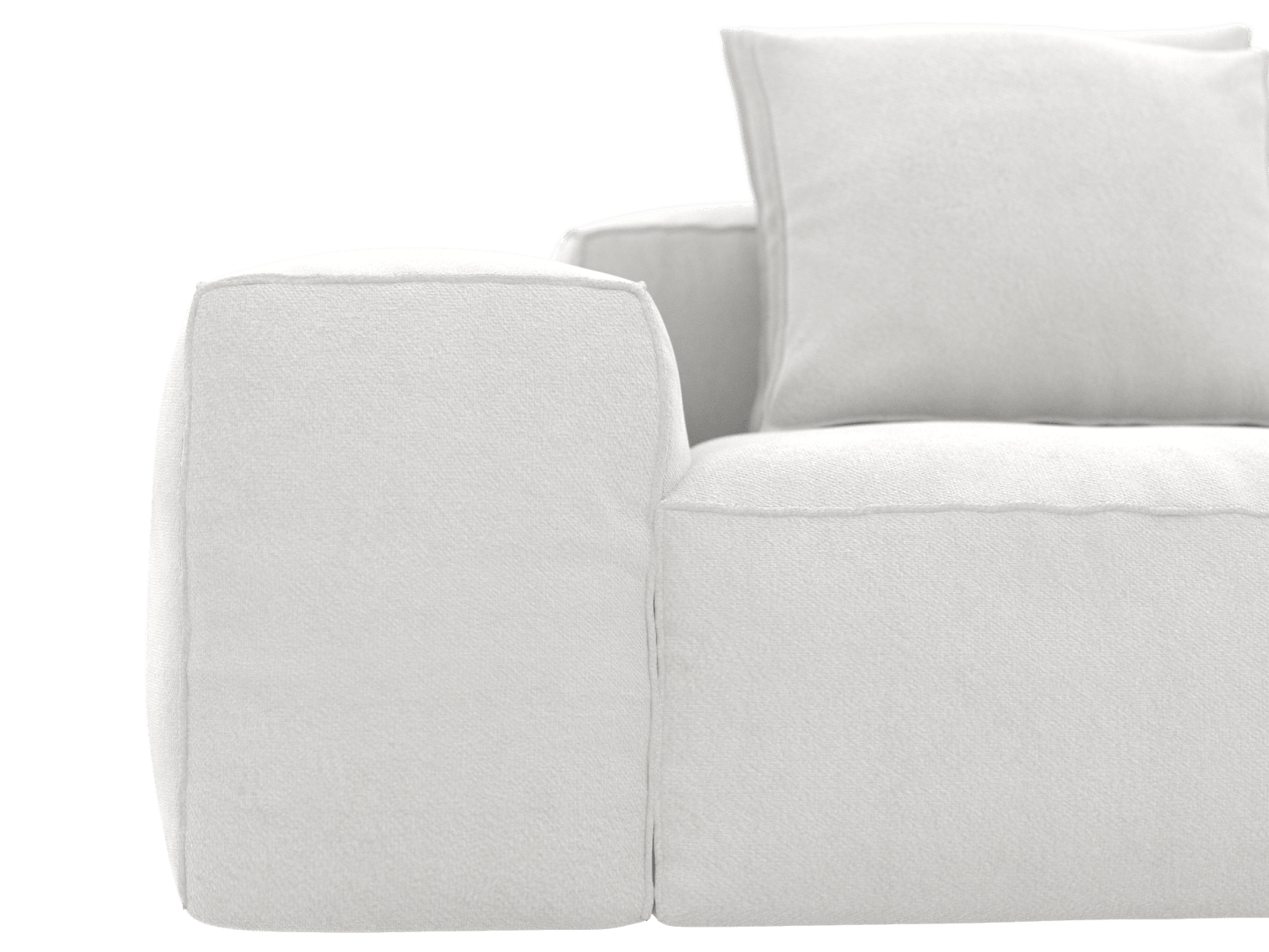 Riley Muse Frost 3 Seater Terminal Right Modular Sofa color Muse Frost