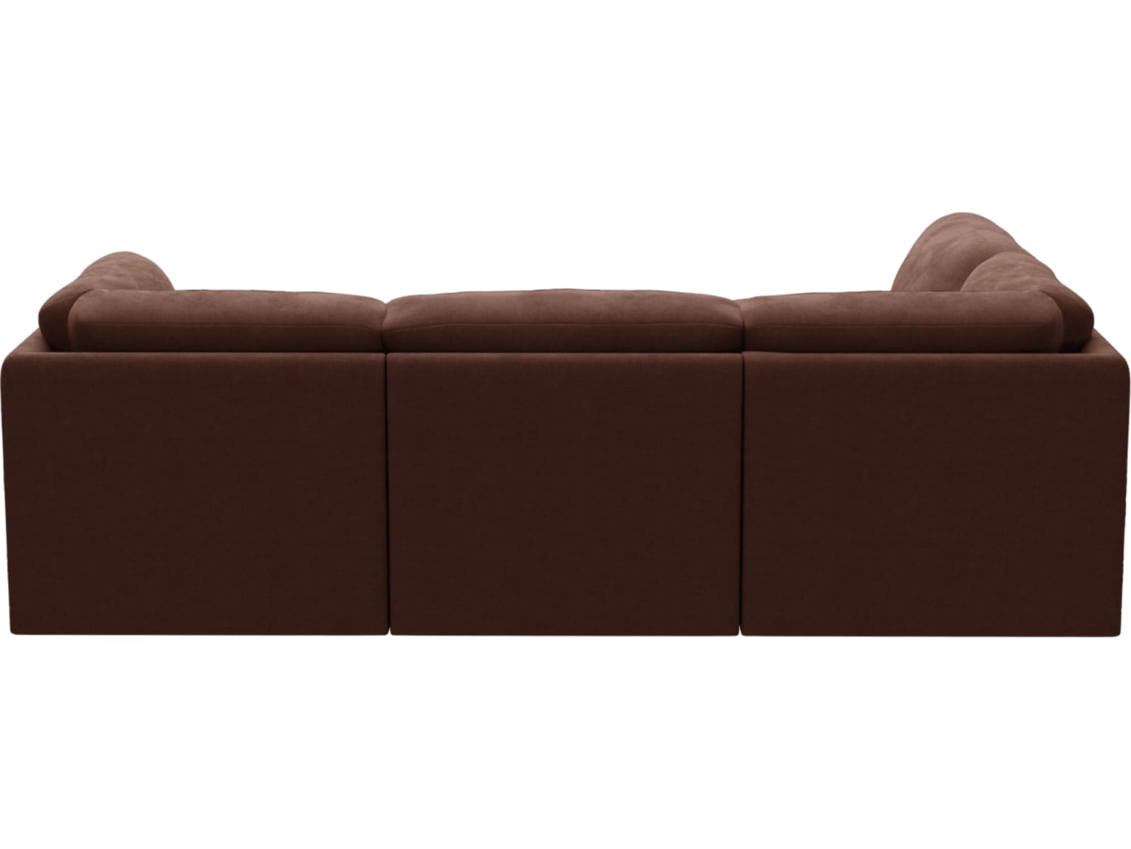 Emily Modular Sofa Muse Rust - 5 Piece color Muse Rust