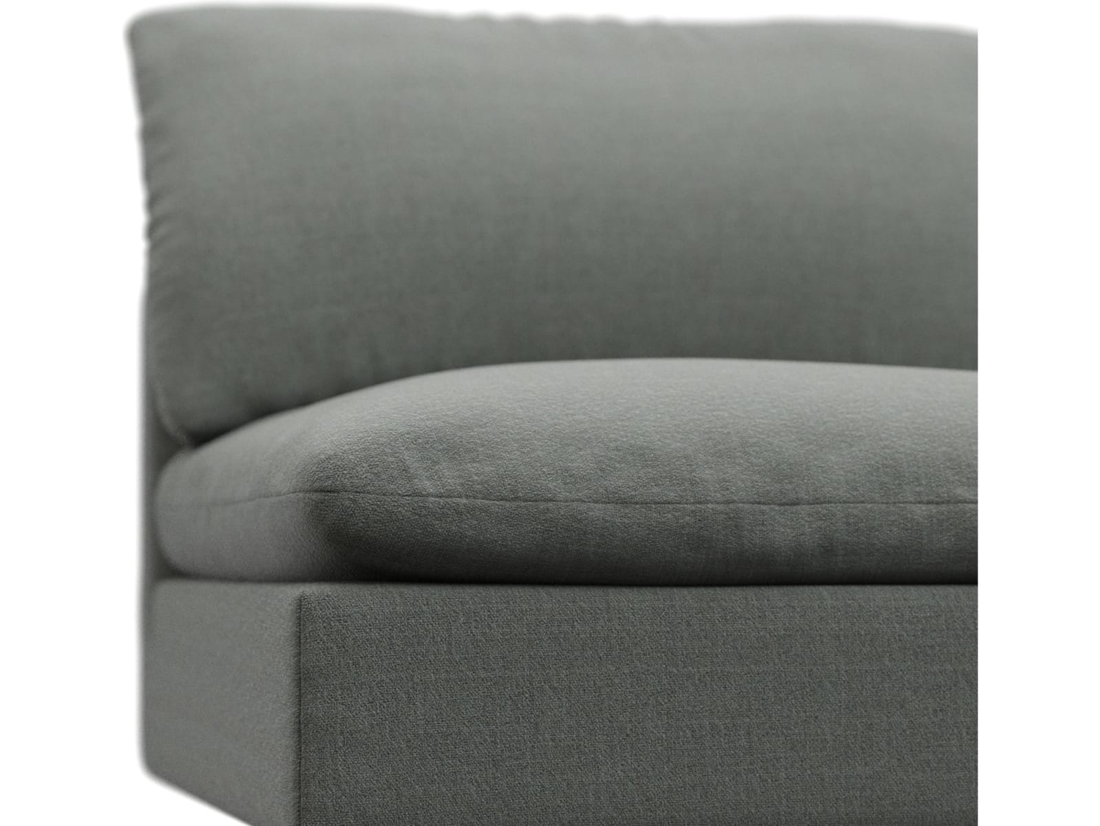 Willow Tribute Storm Armless Sofa Module color Tribute Storm