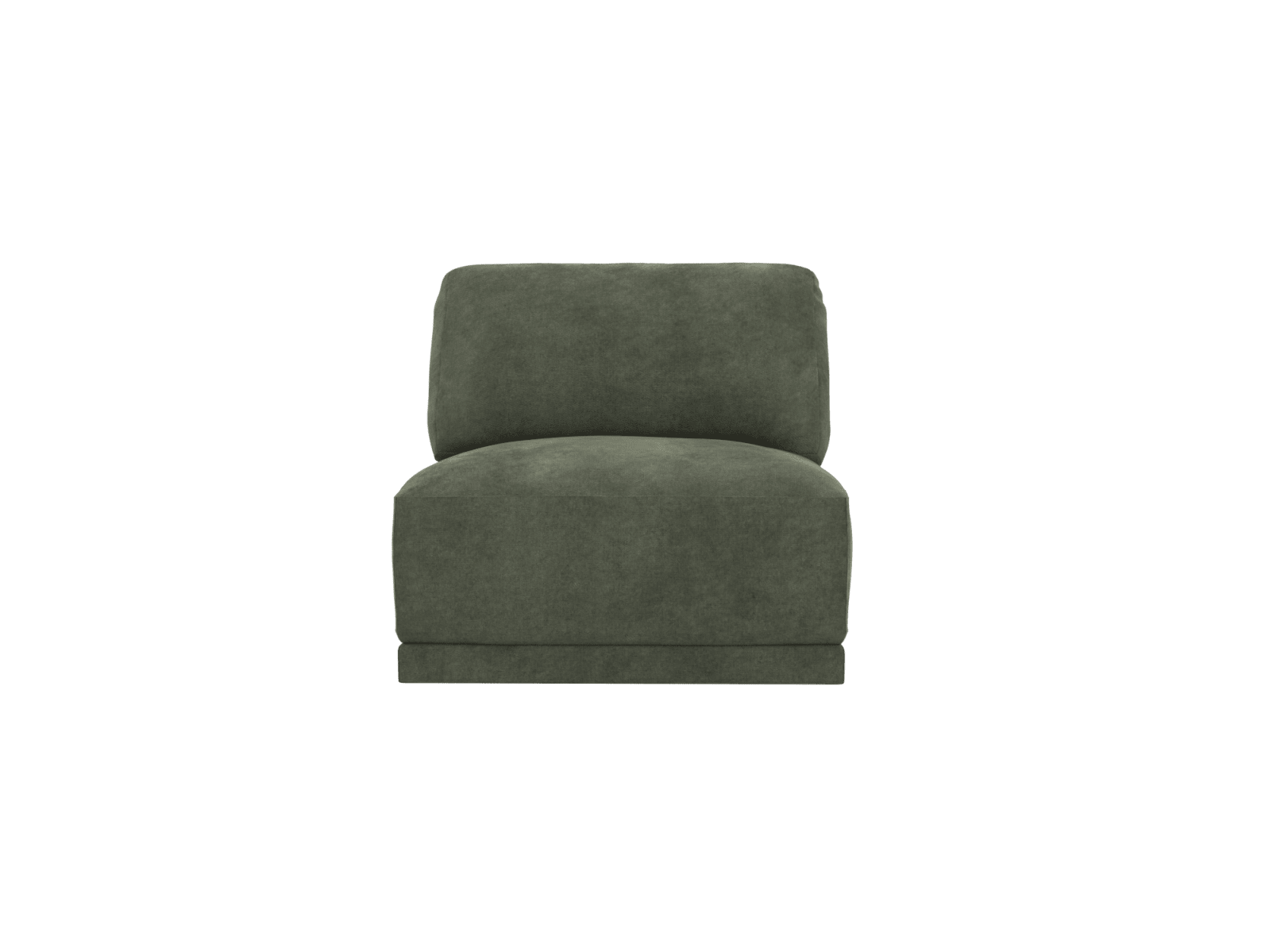 Emily Armless Chair Module Muse Forest color Muse Forest