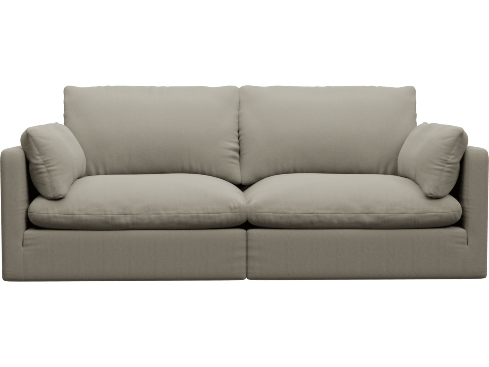 Willow Plaza Natural Modular Sofa - 2 Seater color Plaza Natural