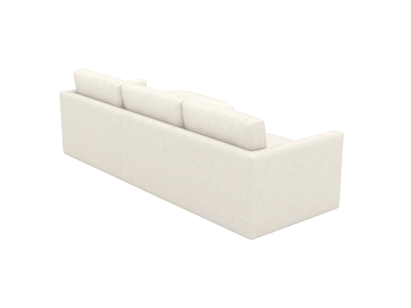 Haven Boucle Ivory 3 Seater Chaise Sofa color Boucle Ivory