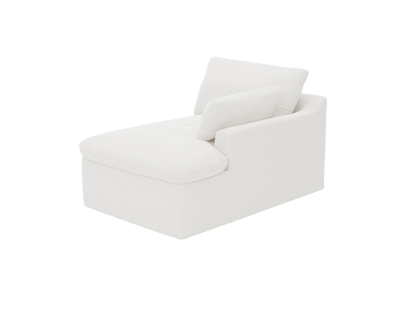 Retreat Noa Fog Chaise Sofa Right Arm Facing Module color Noa Fog