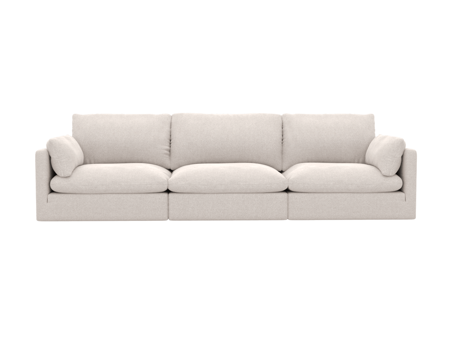 Willow Toorak Pearl Modular Sofa - 3 Seater color Toorak Pearl