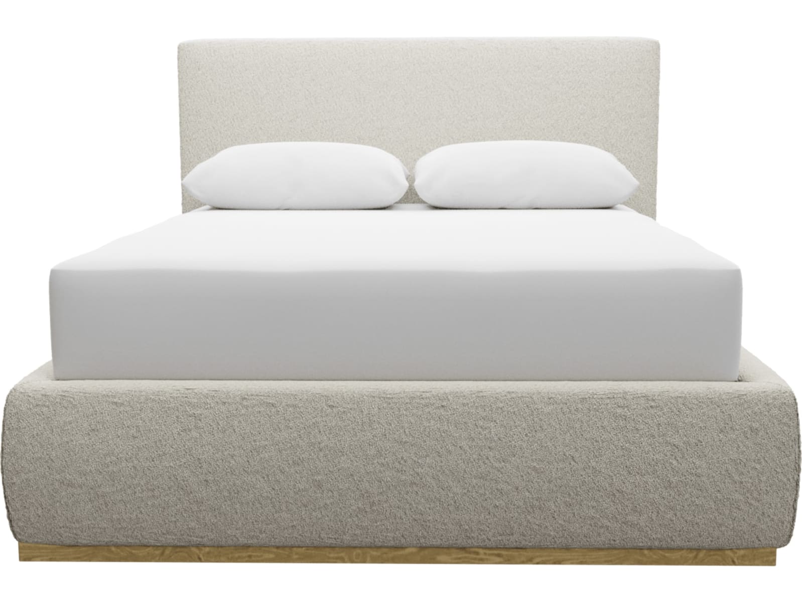 Haven Gas Lift Bed Boucle Ivory color Boucle Ivory