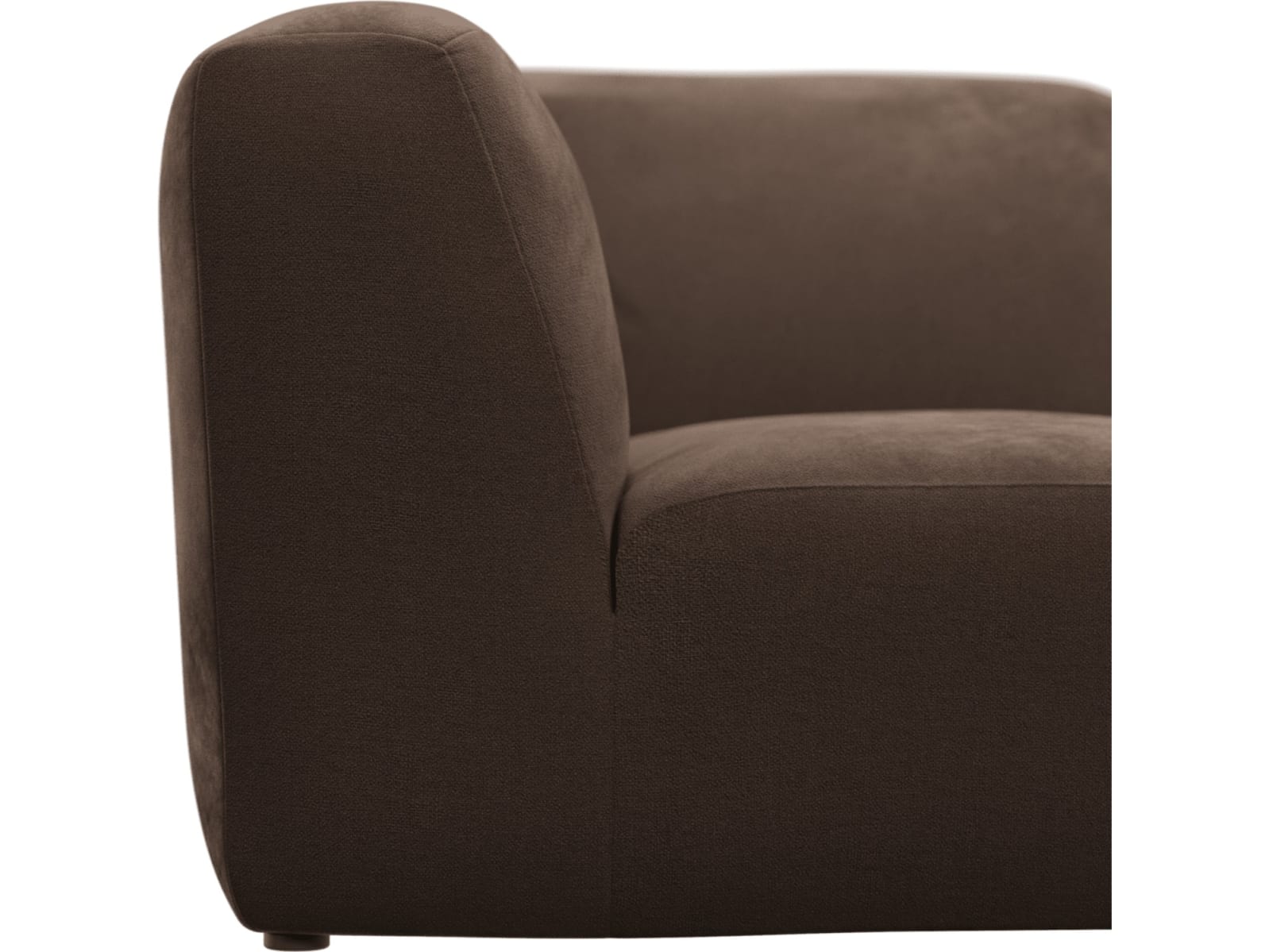 Copenhagen Muse Chocolate Square Corner Chair Sofa Module color Muse Chocolate