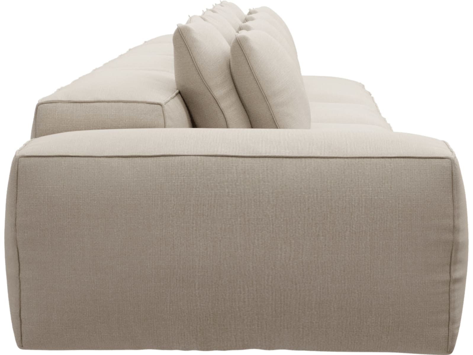 Riley Santa Fe Sand Modular Sofa - 1x Arm, 3x Armless, 1x Right Terminal color Santa Fe Sand