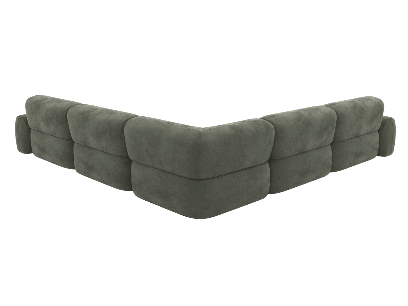 Beckett Tribute Dark Jade Modular Corner Sofa - 7 Seater color Tribute Dark Jade