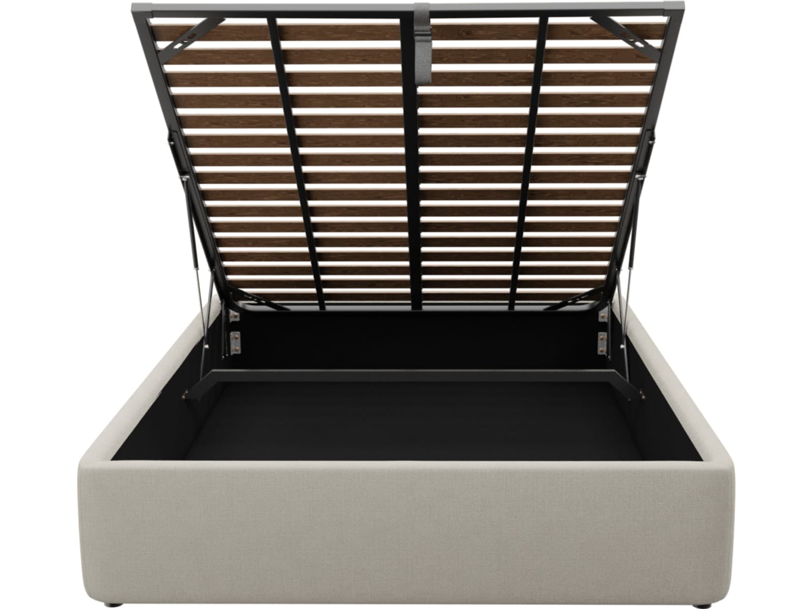 Leo Gas Lift Bed Base Toorak Pearl color Toorak Pearl