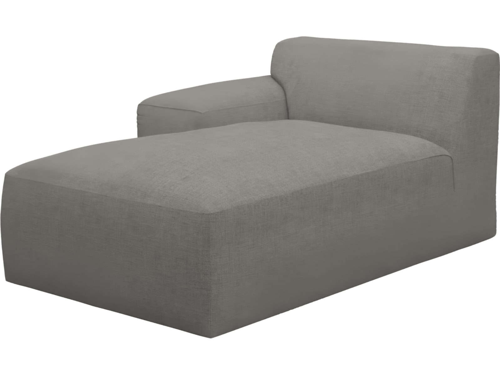 Copenhagen Isla Soft Grey Left Arm Facing Chaise Module color Isla Soft Grey