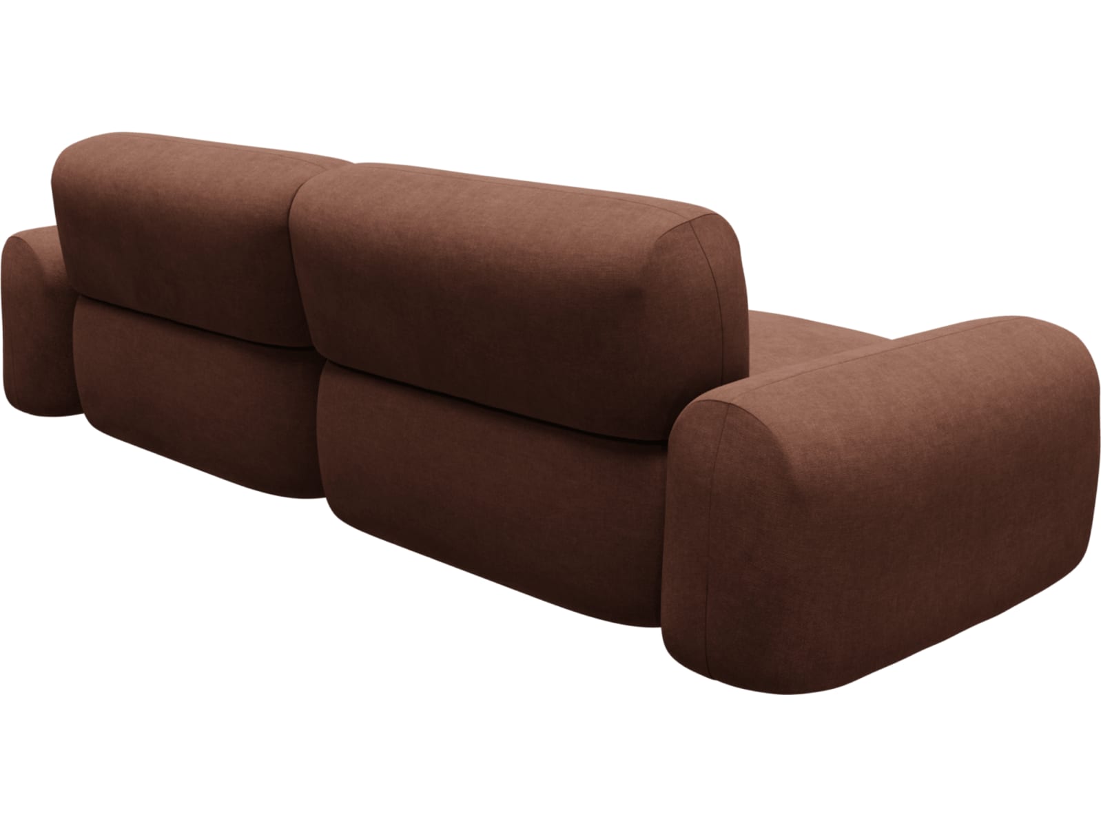 Beckett Muse Rust Modular Sofa - 2 Seater color Muse Rust