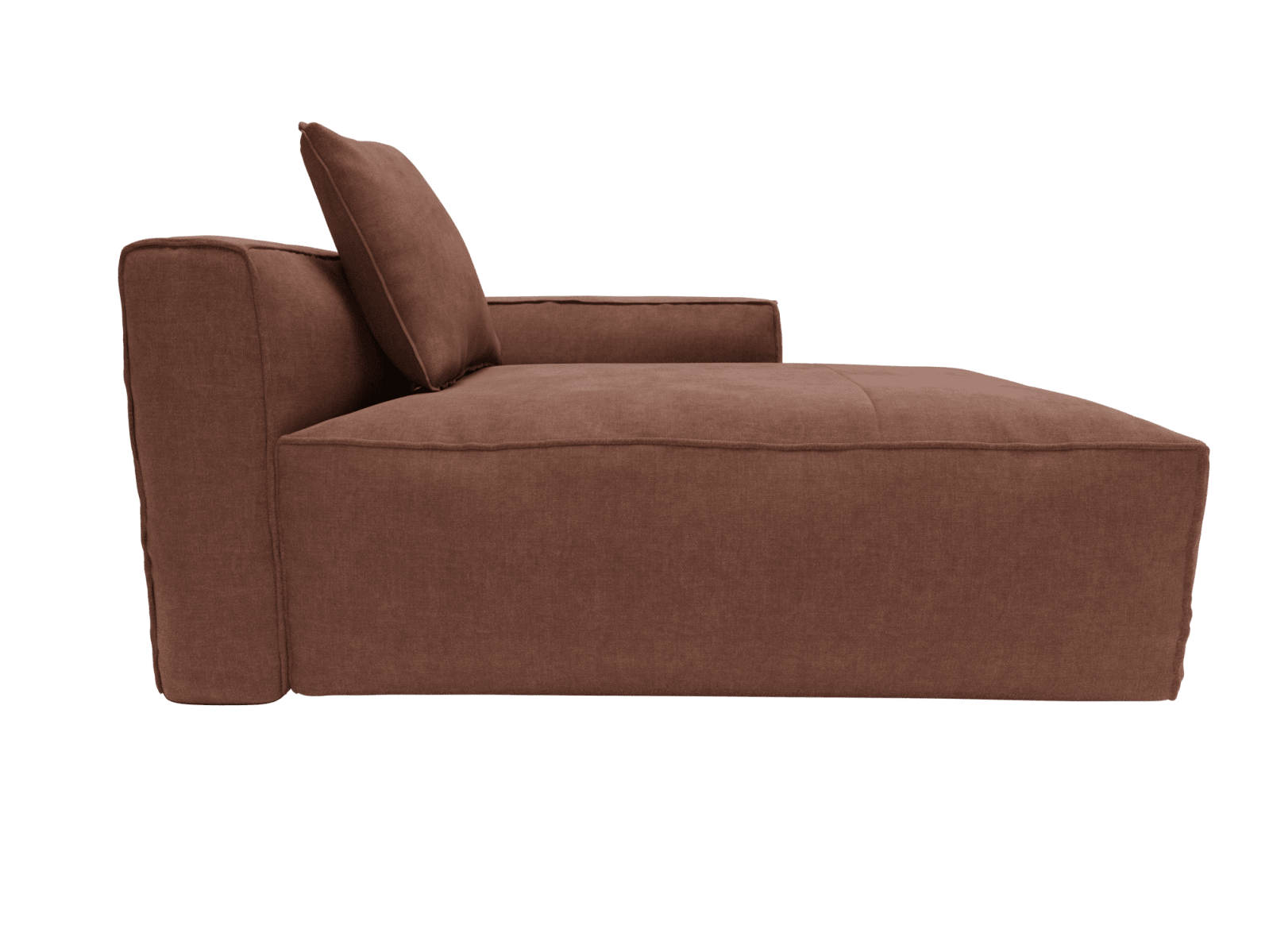 Riley Apt Muse Rust Chaise Right Arm Facing Sofa Module color Muse Rust