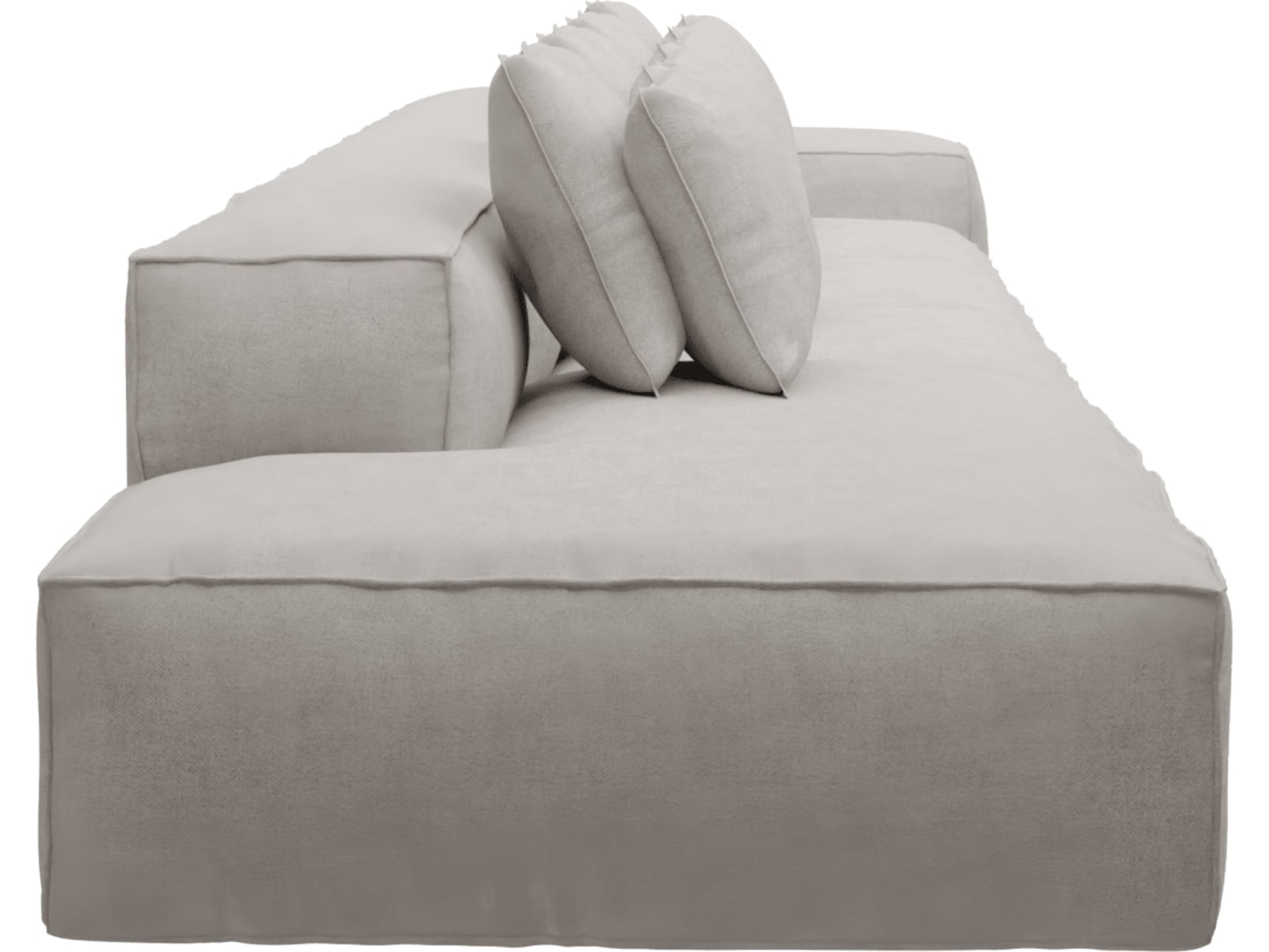 Riley Avon Mineral Modular Sofa - 1x Arm, 3x Armless, 1x Left Terminal color Avon Mineral