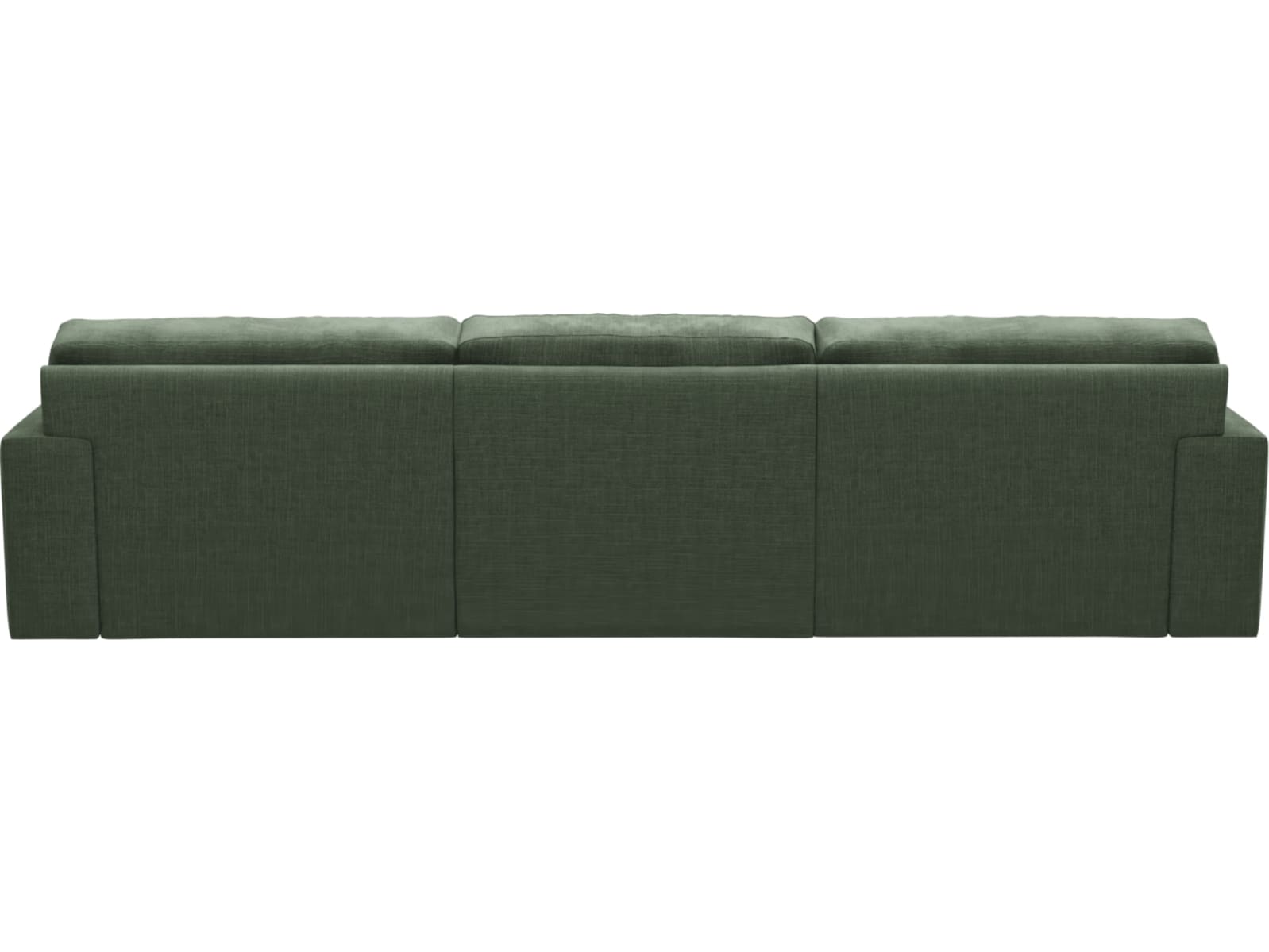 Monica Tribute Dark Jade Chaise Sofa - 3 Seater color Tribute Dark Jade