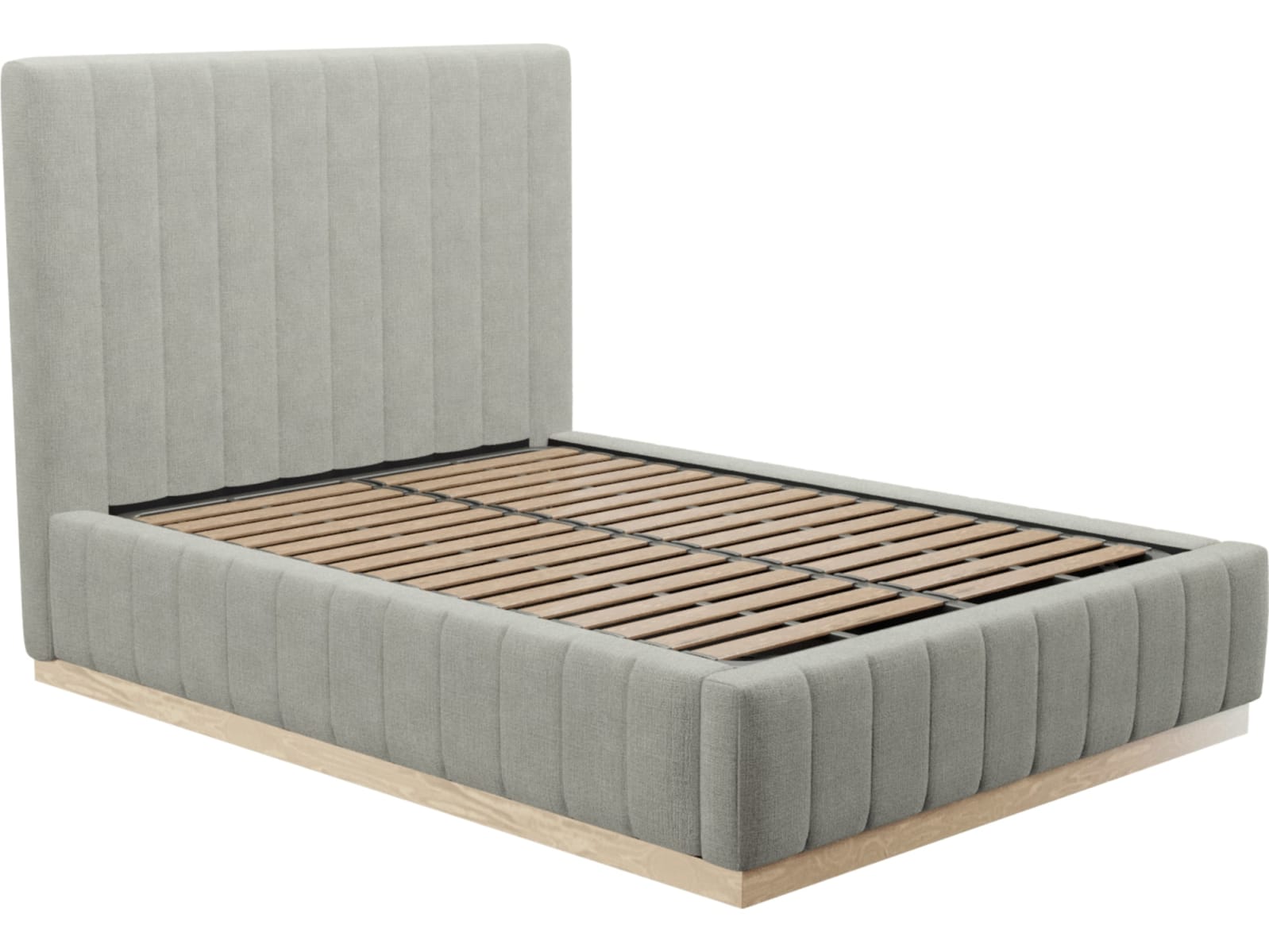 Brentwood Gas Lift Bed Toorak Pebble color Toorak Pebble