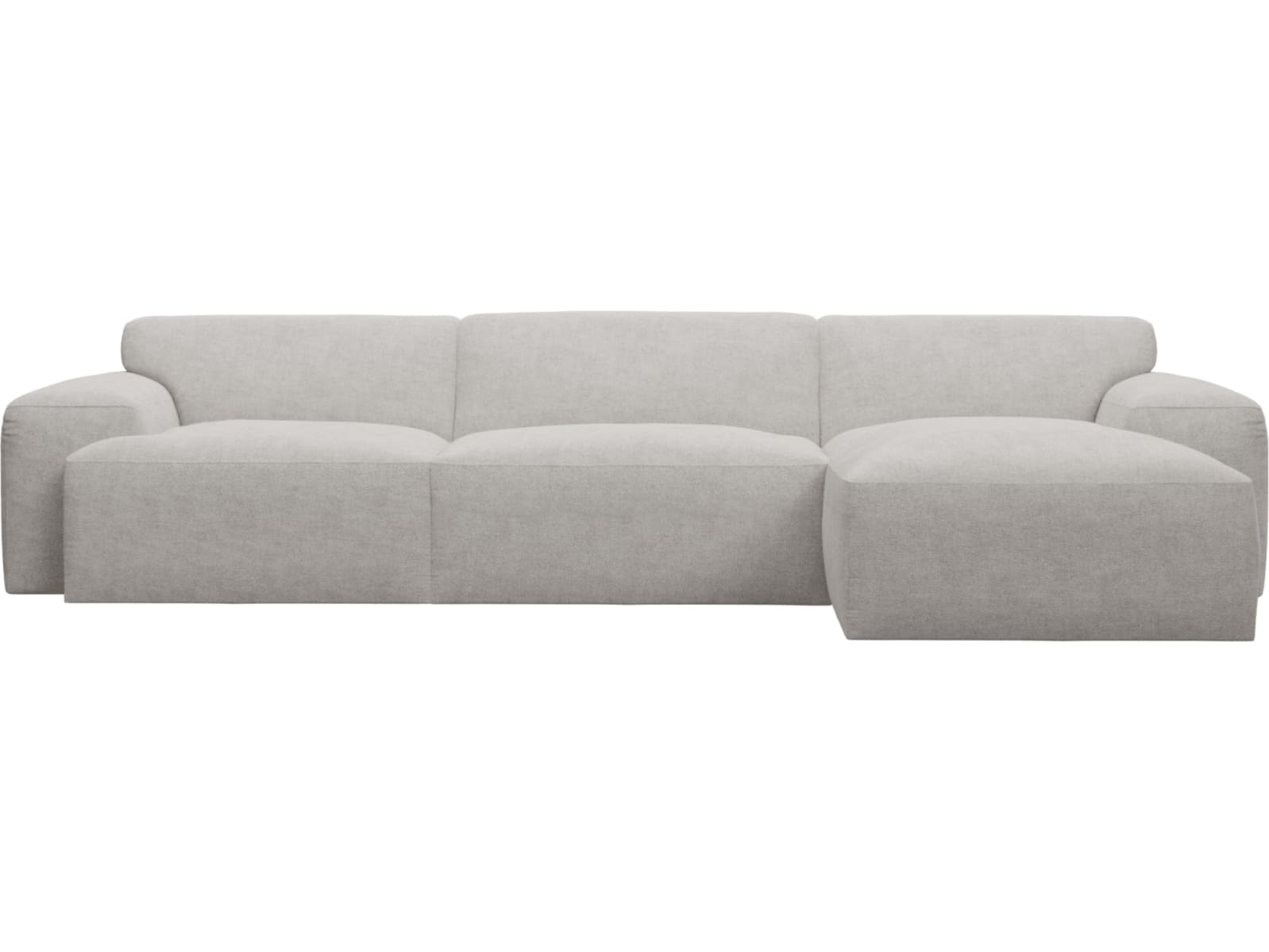 Copenhagen Avon Mineral Chaise Sofa - 3 Seater color Avon Mineral