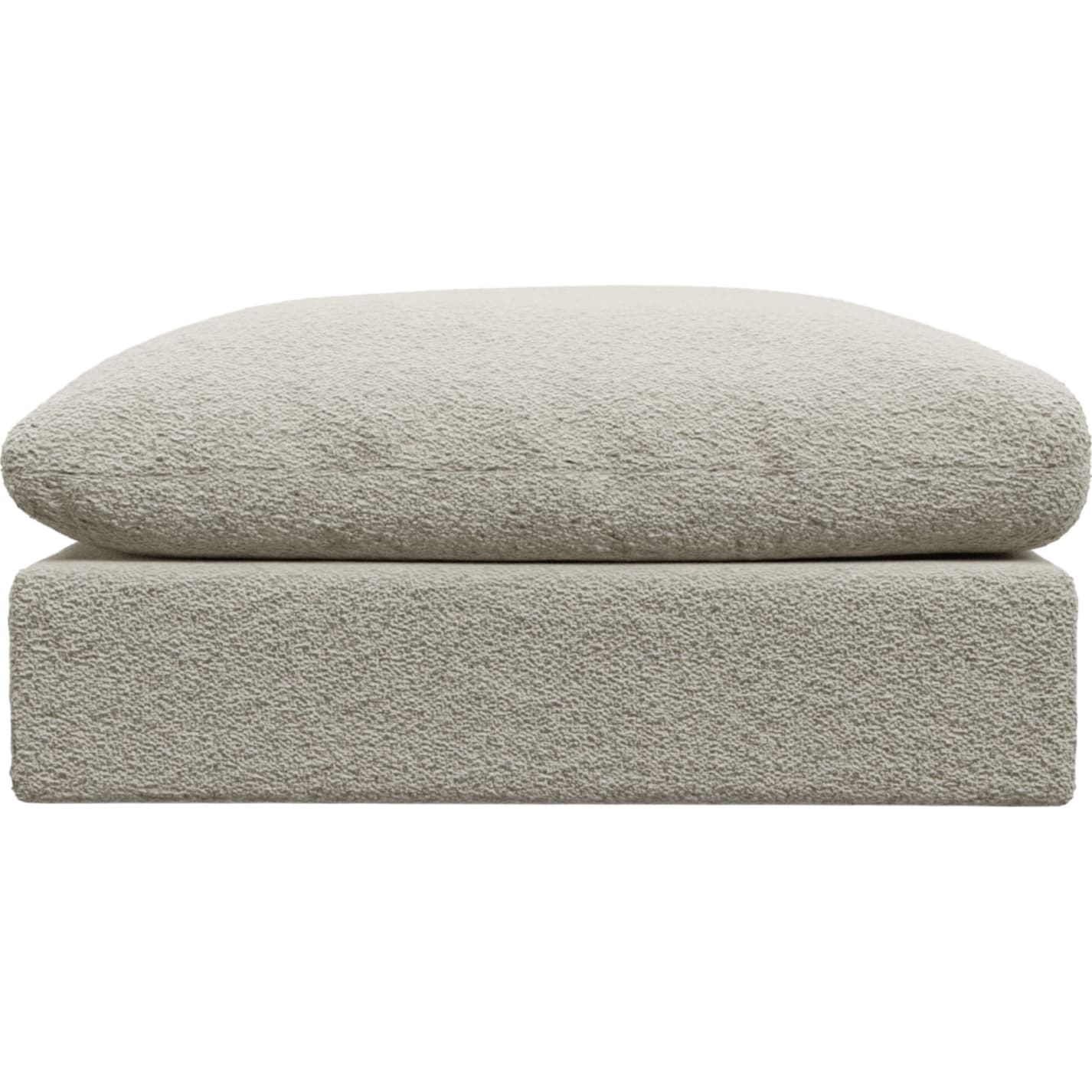 Ludlow Boucle Ivory Ottoman color Boucle Ivory