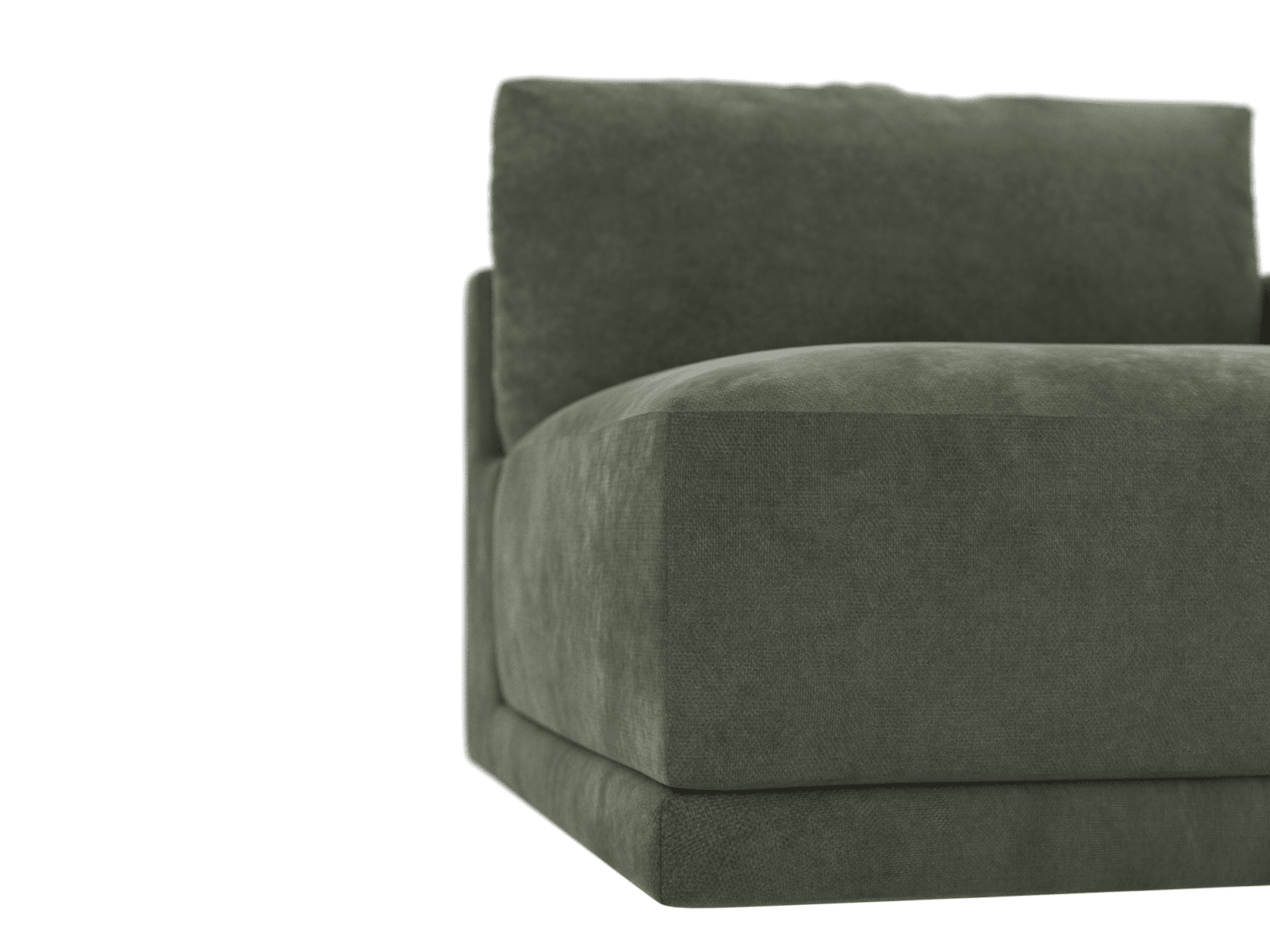 Haven Muse Forest Right Arm Facing Sofa Module color Muse Forest