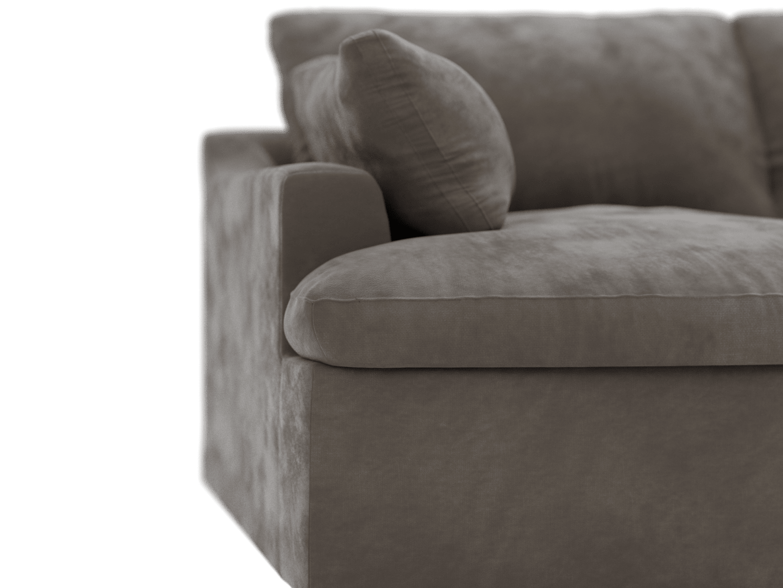 Retreat Muse Mink Modular Sofa - 3 Piece color Muse Mink