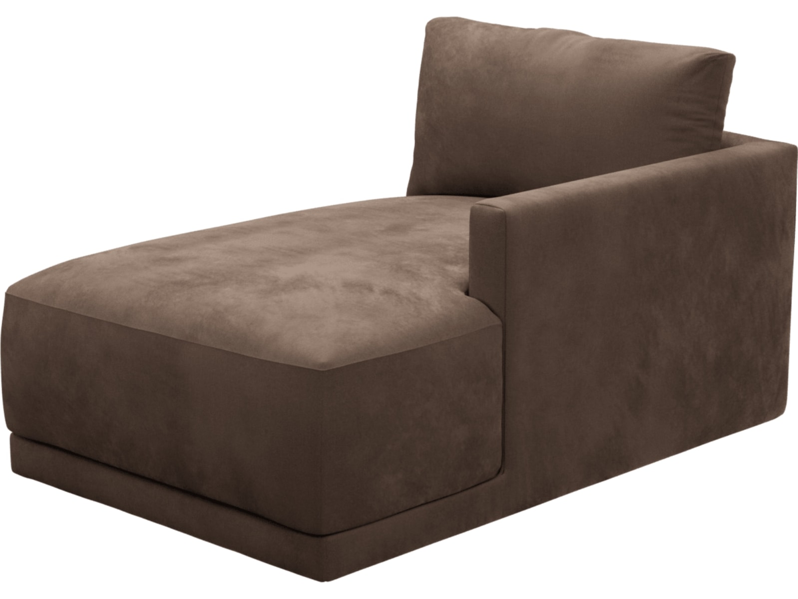 Haven Muse Chocolate Right Arm Facing Chaise Module color Muse Chocolate