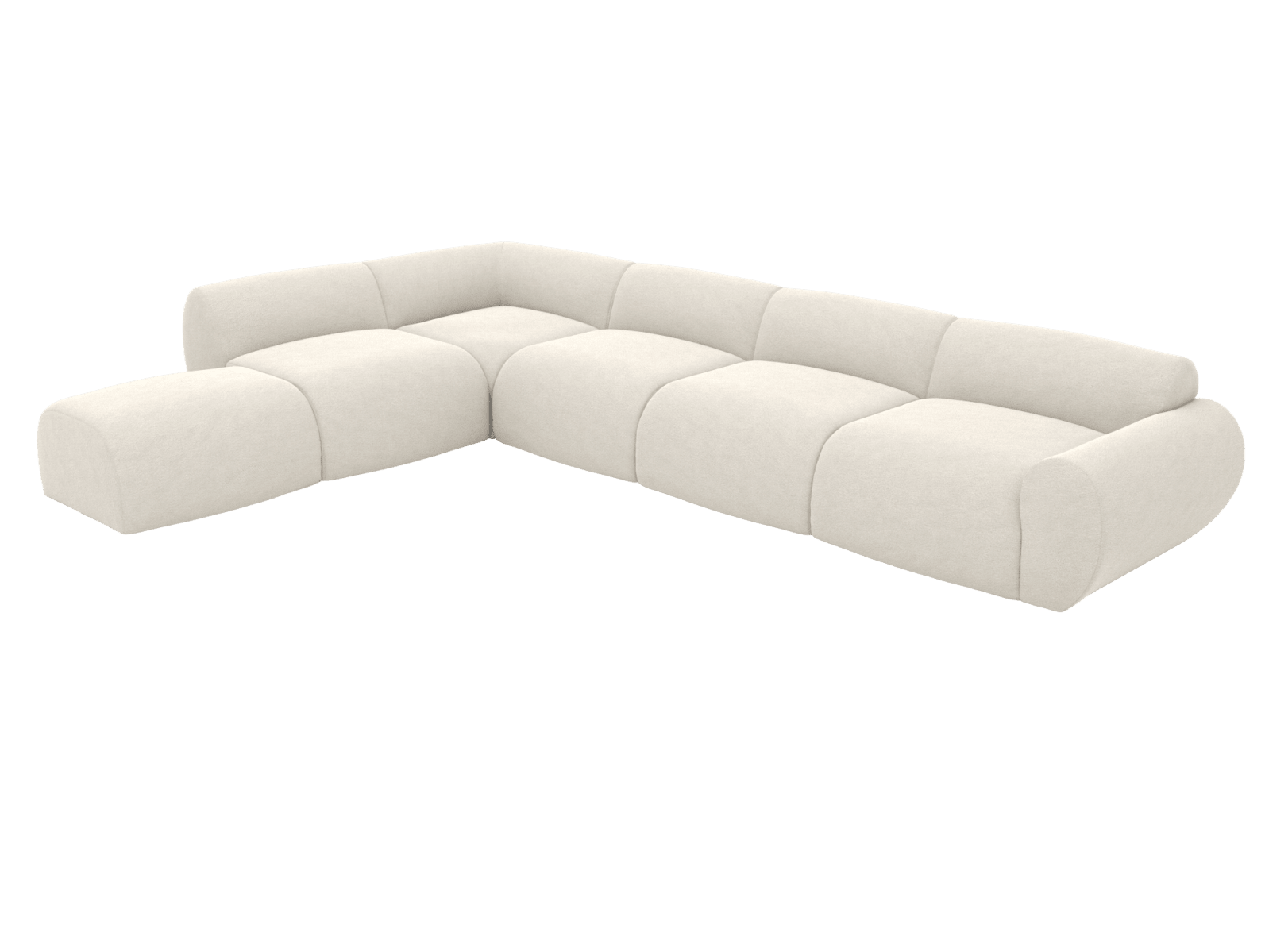 Malmo California Ivory Sofa - 6 Seater LAF Terminal color California Ivory