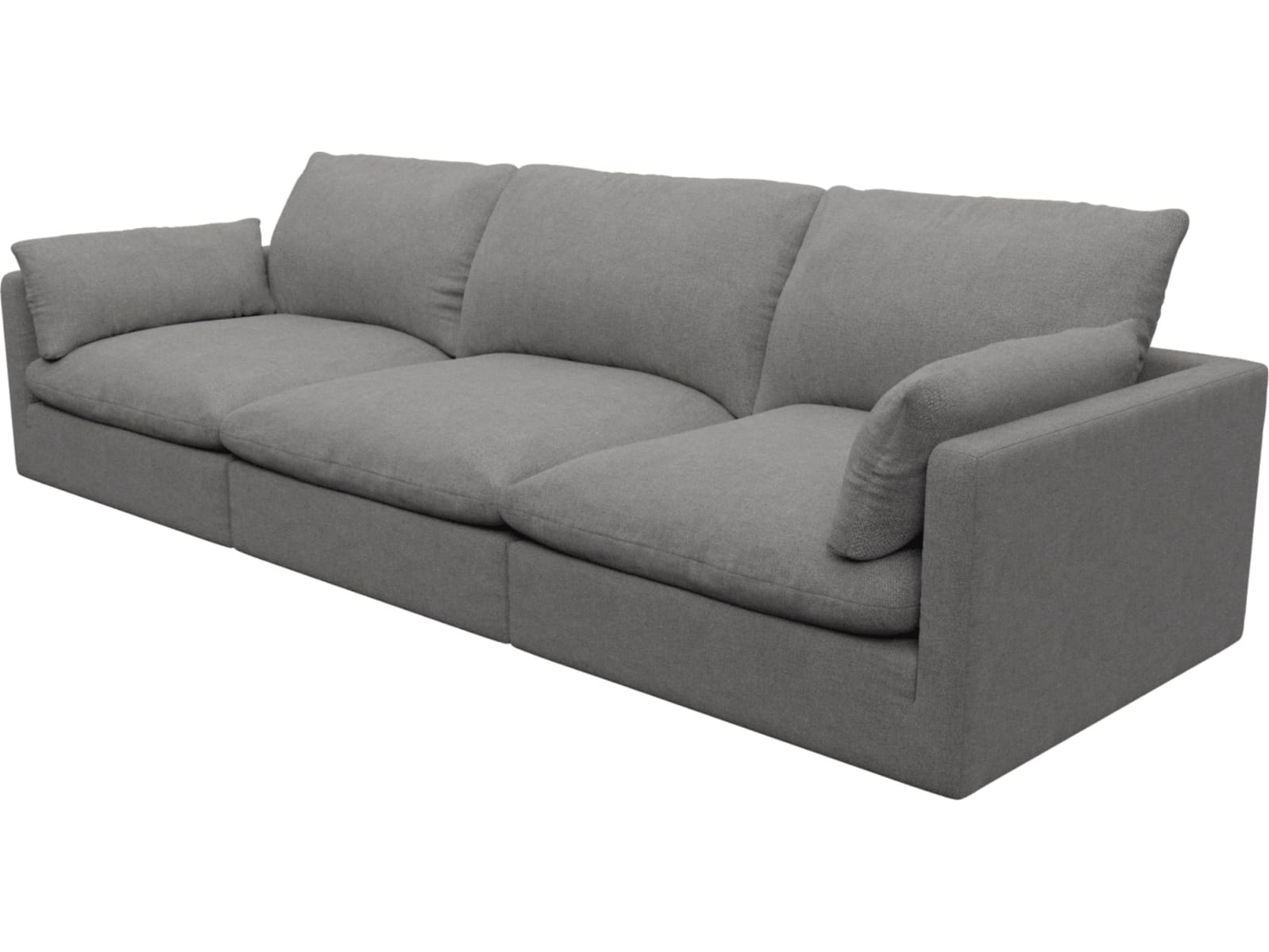 Willow California Slate Modular Sofa - 3 Seater color California Slate