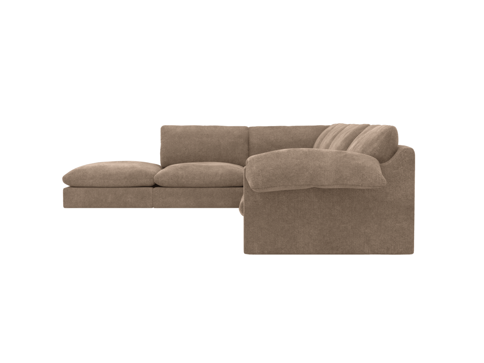 Ludlow Tribute Walnut Modular Sofa LAF Terminal - 6 Seater color Tribute Walnut