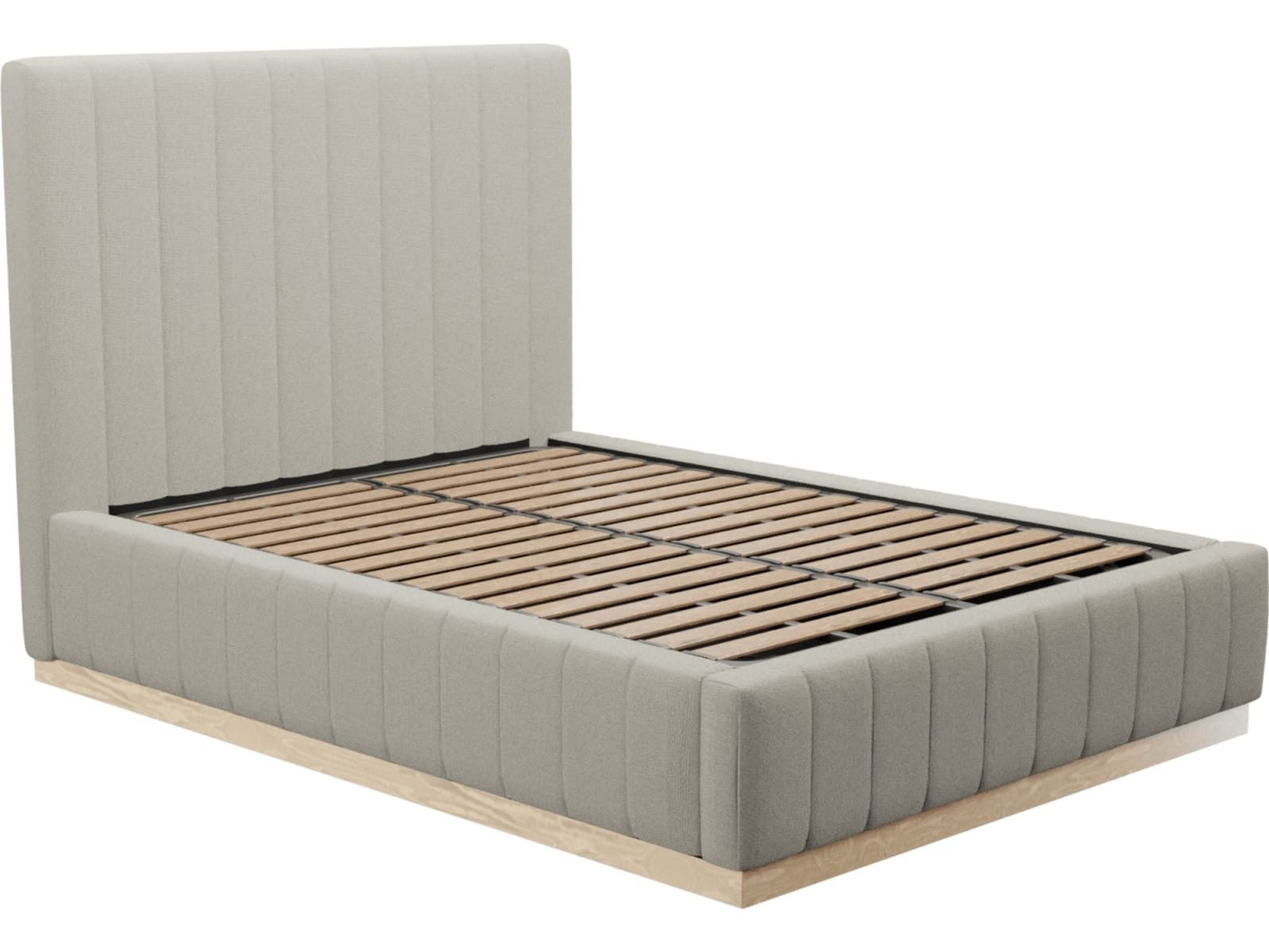 Brentwood Gas Lift Bed View Cream color View Cream