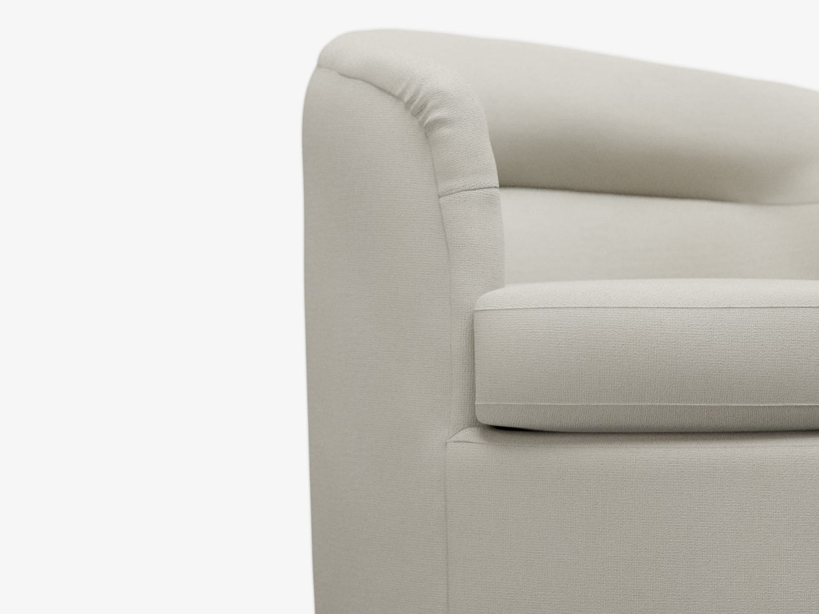 Penelope Swivel Chair View Cream color View Cream