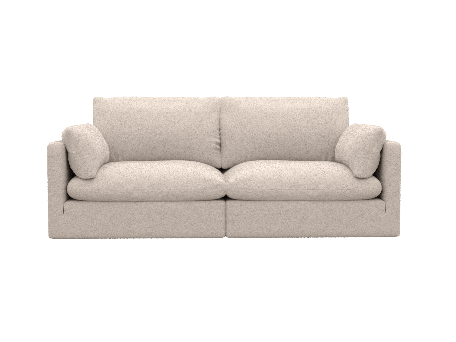 Willow Boucle Pumice Modular Sofa - 2 Seater color Boucle Pumice