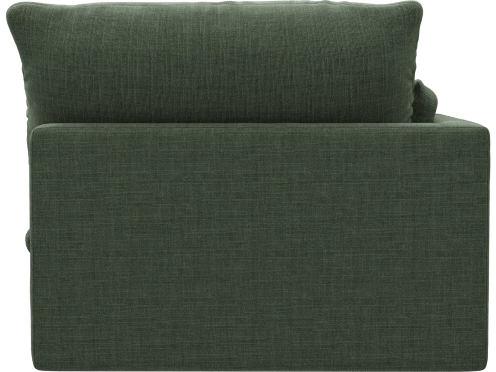 Willow Tribute Dark Jade Chaise Left Arm Facing Sofa Module color Tribute Dark Jade