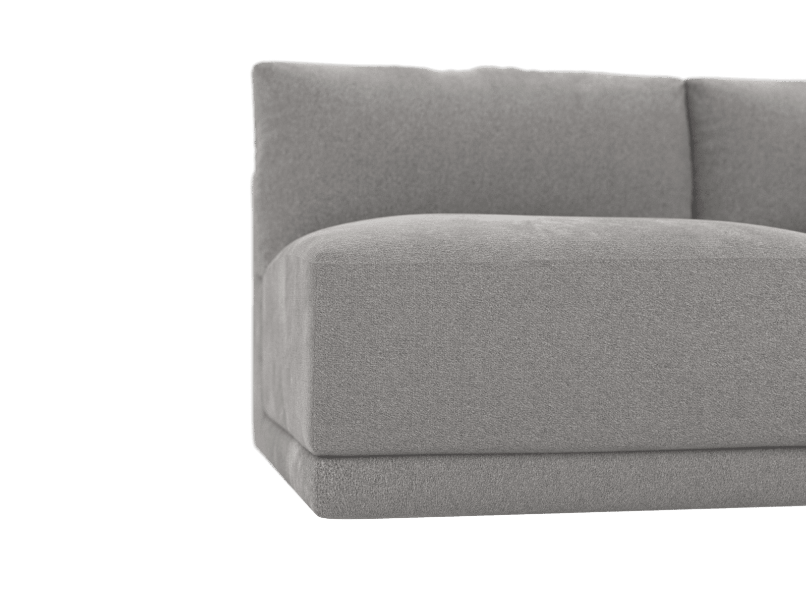 Haven Toorak Pebble 2 Seater Armless Sofa Module color Toorak Pebble