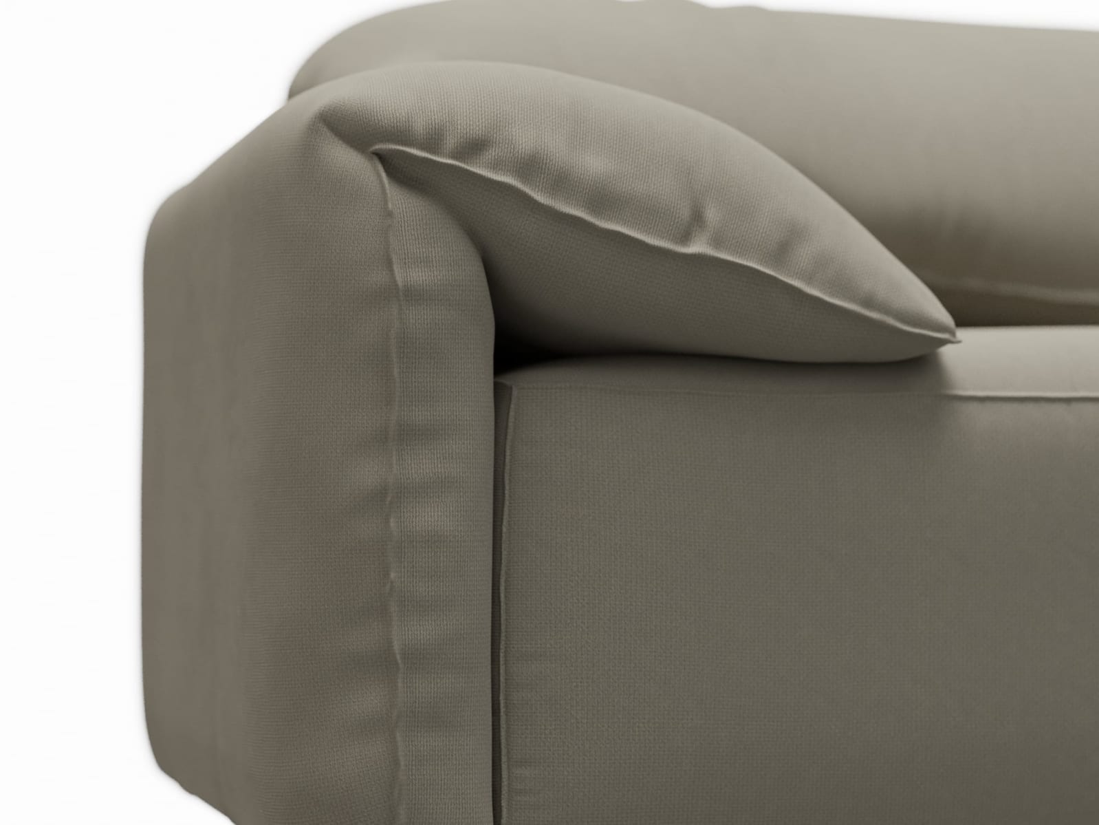 Clarence Plaza Natural Sofa - 4 Seater color Plaza Natural