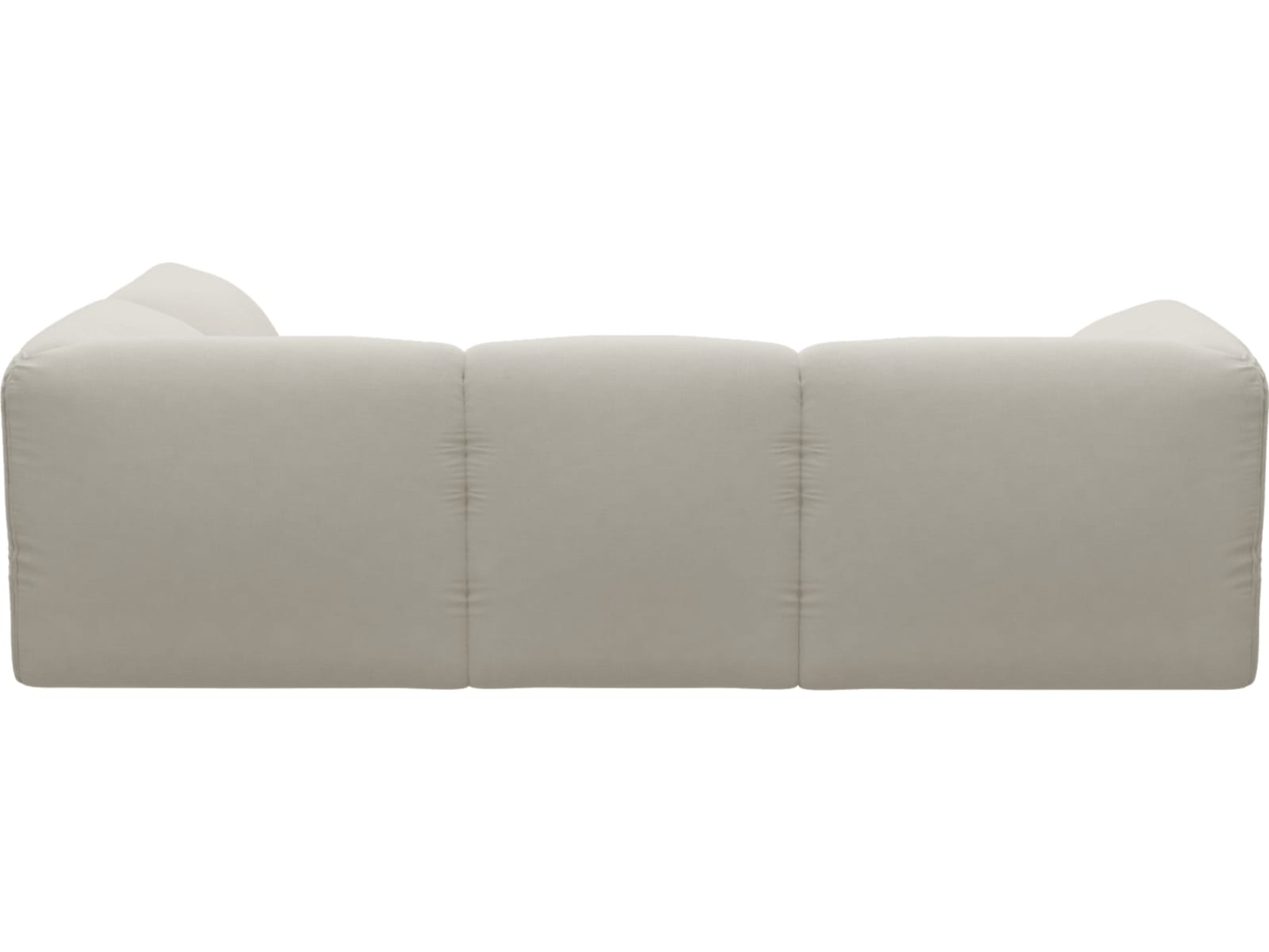 Kai Toorak Pearl Modular Sofa - 4 Seater and Ottoman color Toorak Pearl