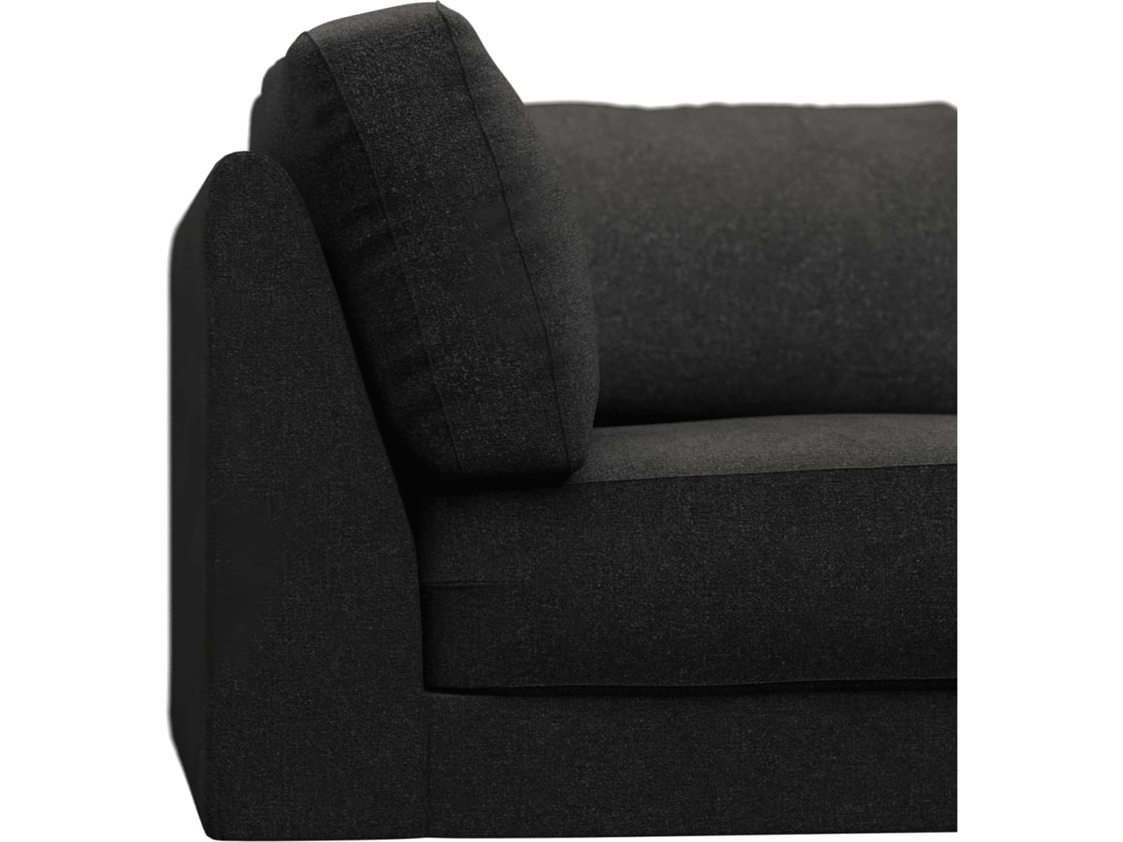 Monica California Charcoal Corner Sofa Chair Module color California Charcoal