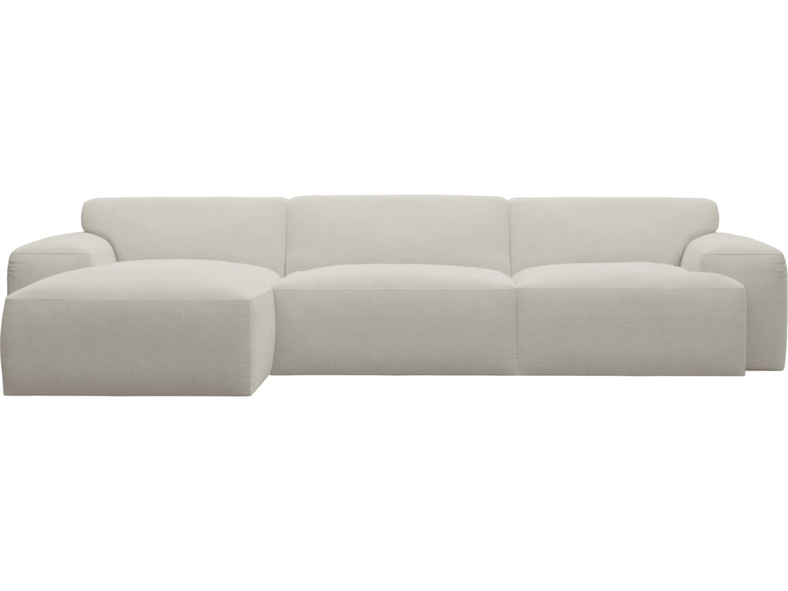 Copenhagen Toorak Pearl Chaise Sofa - 3 Seater color Toorak Pearl
