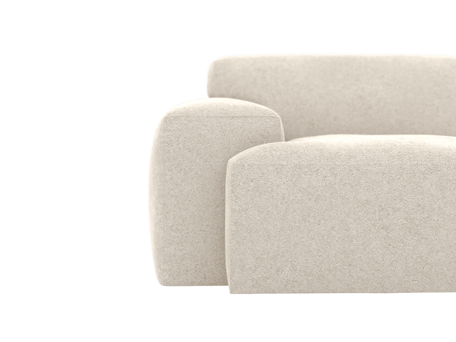 Copenhagen Avon Mineral Left Arm Facing Sofa Module color Avon Mineral